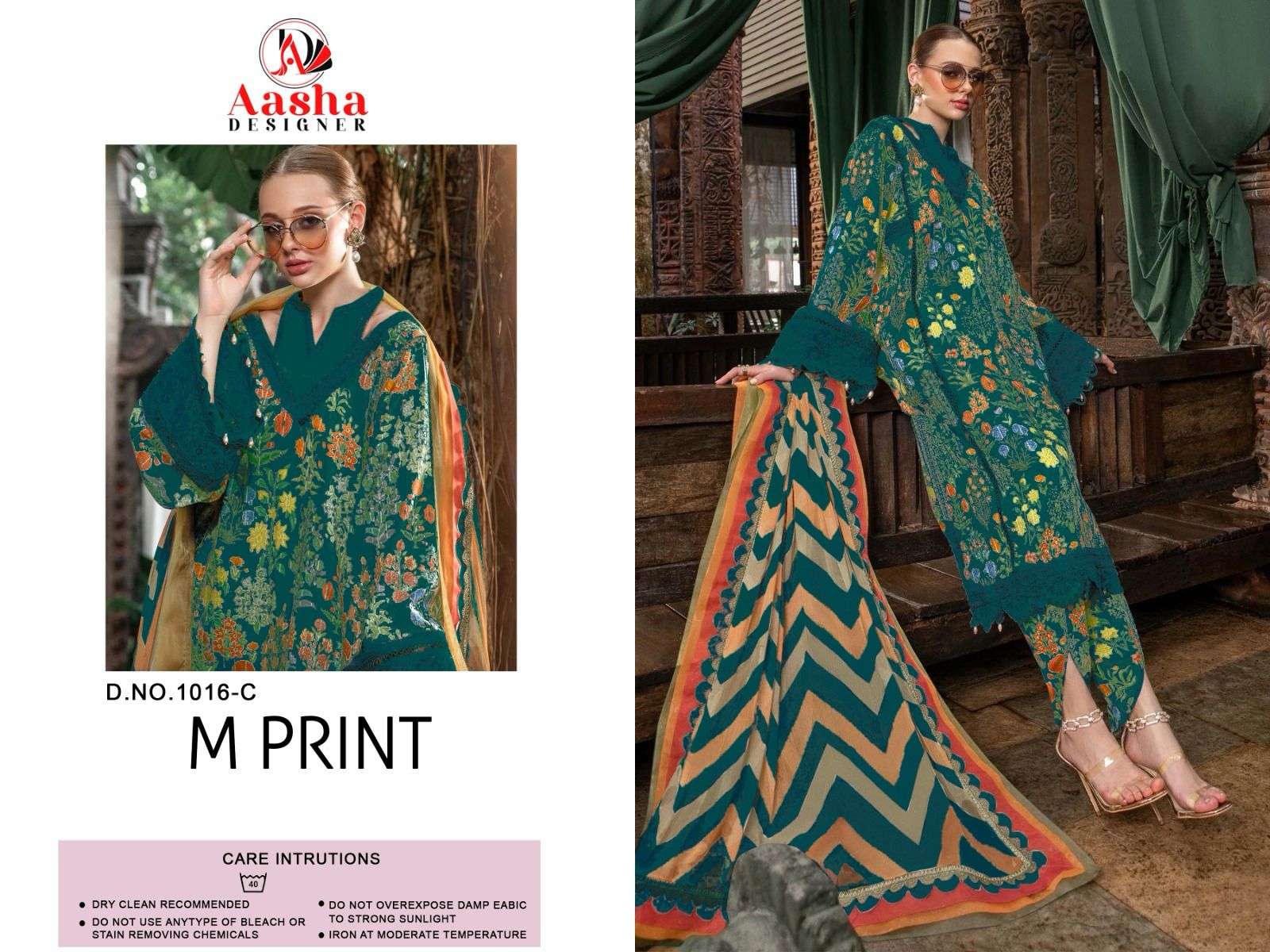 AASHA DESIGNER M PRINT VOL 3 COTTON SALWAR KAMEEZ 