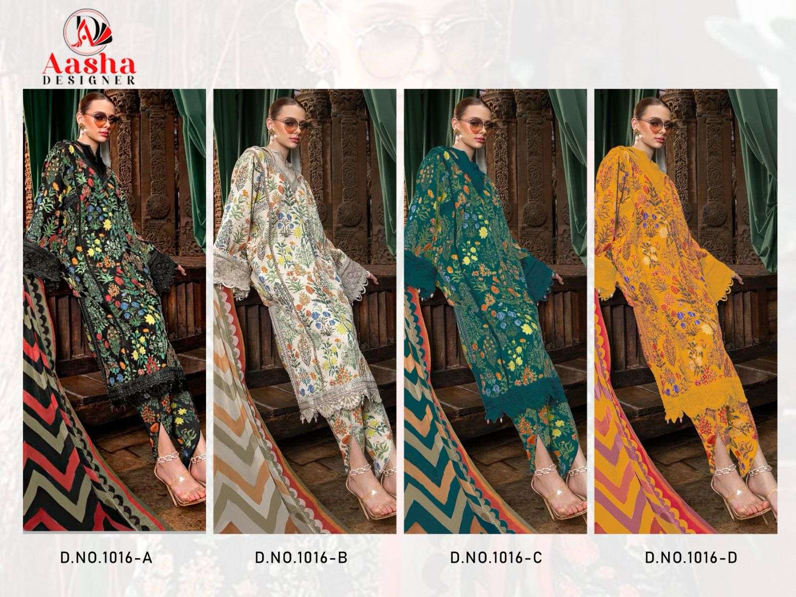 AASHA DESIGNER M PRINT VOL 3 COTTON SALWAR KAMEEZ 