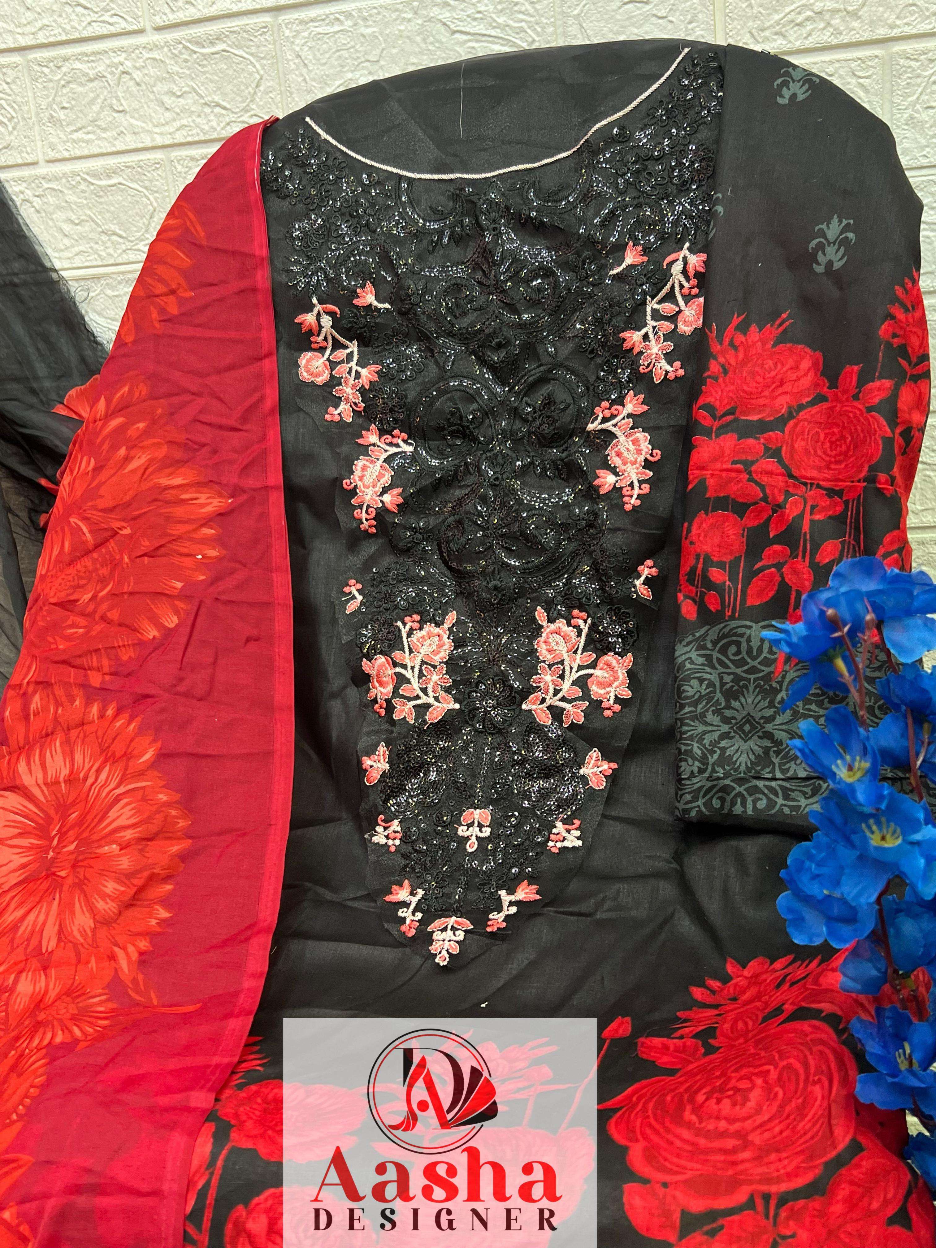 AASHA DESIGNER M PRINTS VOL 6 COTTON SALWAR KAMEEZ 