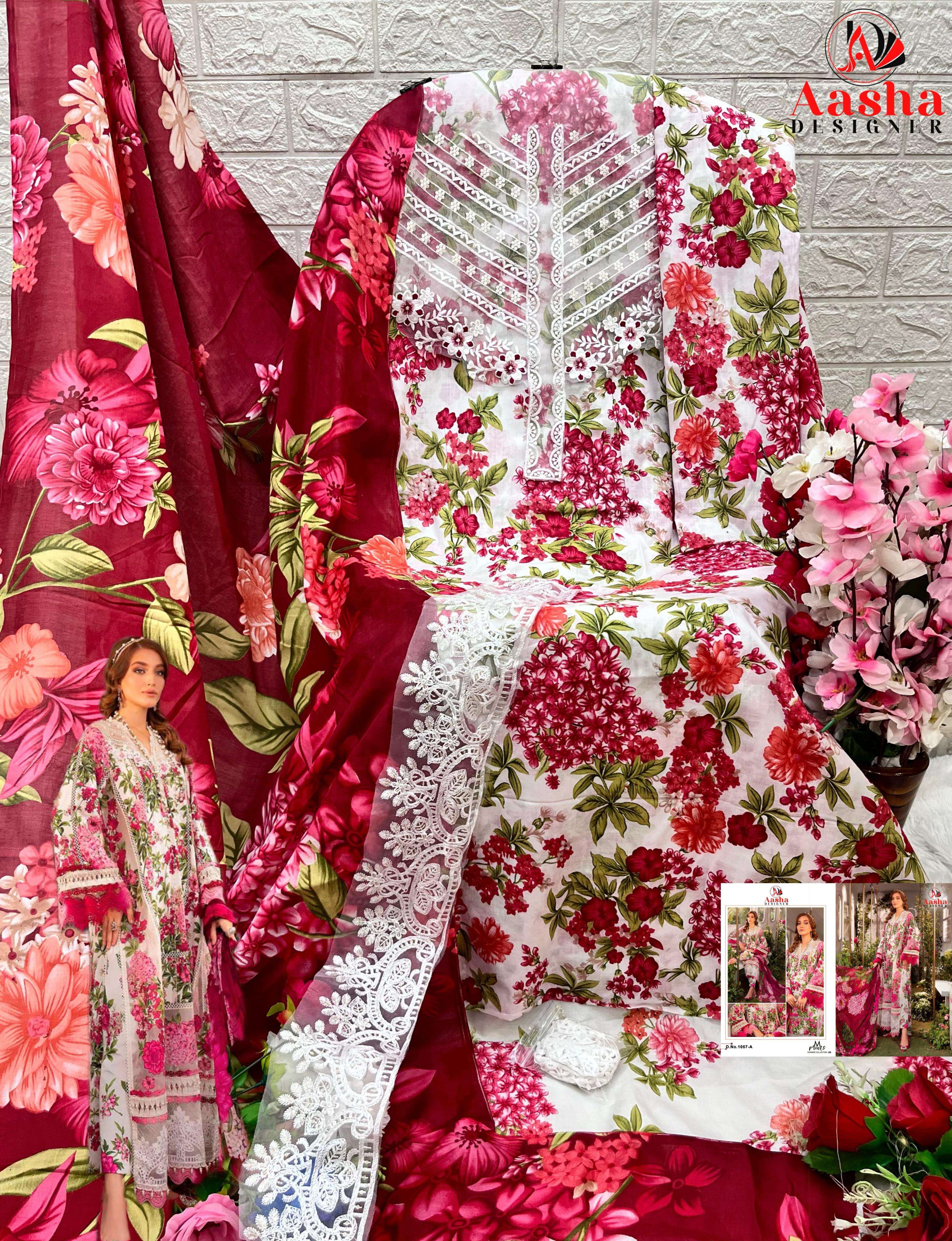 AASHA DESIGNER M PRINTS VOL 9 COTTON SALWAR KAMEEZ