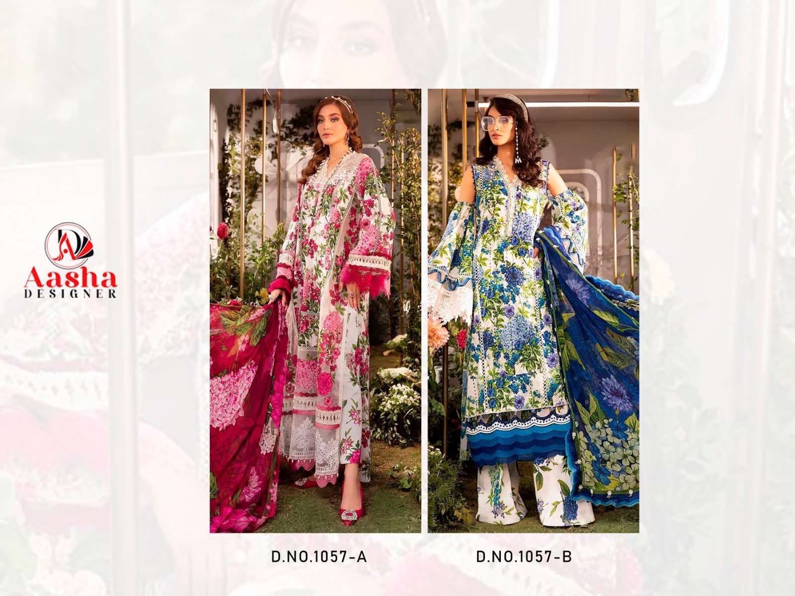 AASHA DESIGNER M PRINTS VOL 9 COTTON SALWAR KAMEEZ