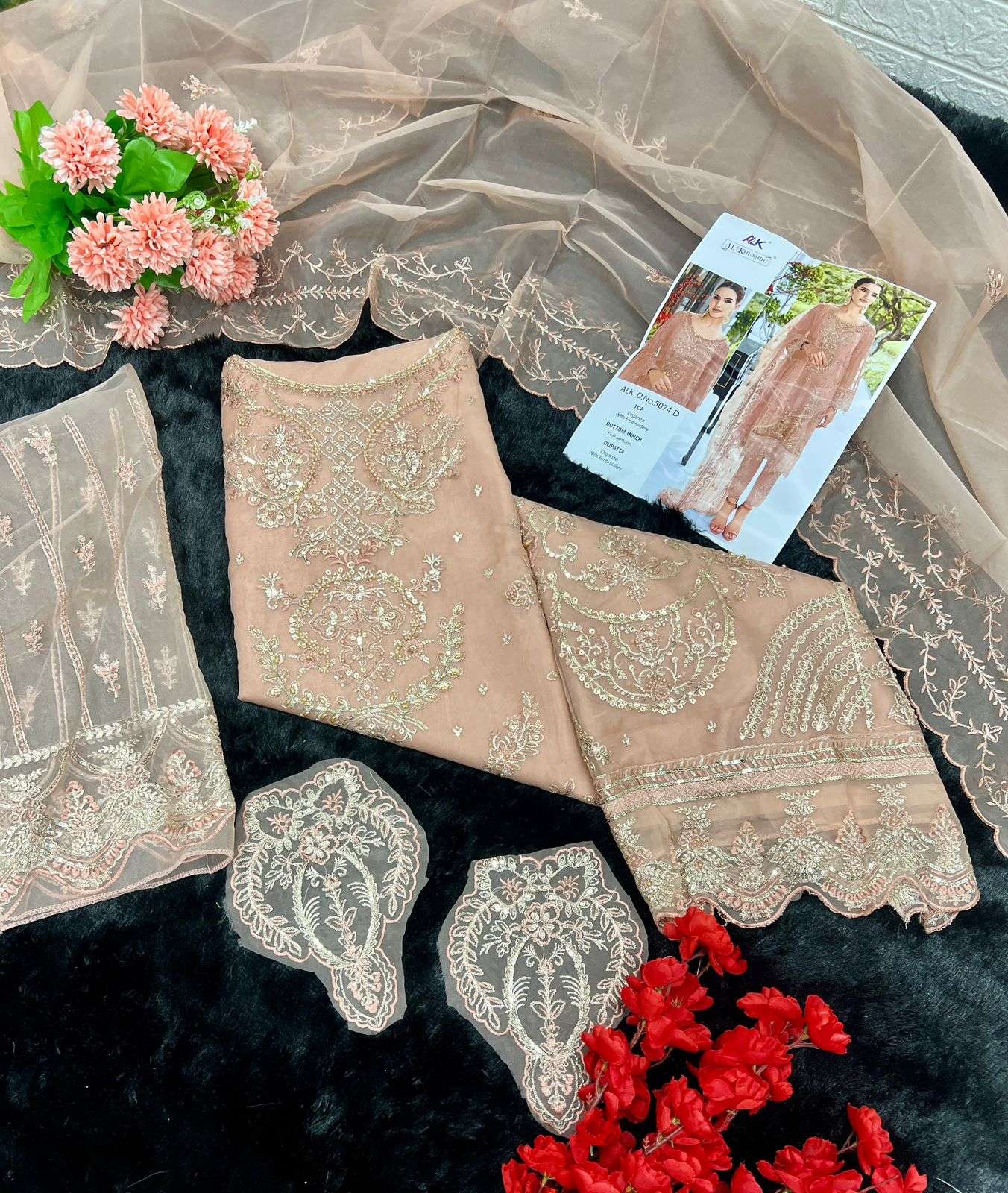 AL KHUSHBU ALEXA VOL 1 PAKISTANI ORGANZA SUIT
