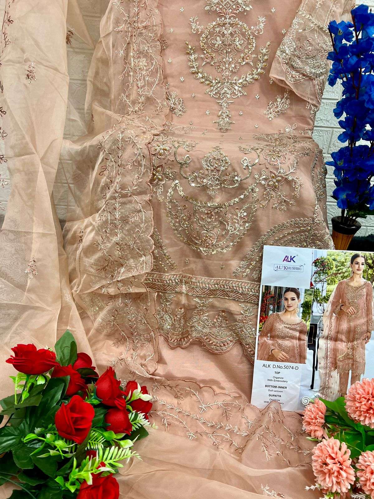 AL KHUSHBU ALEXA VOL 1 PAKISTANI ORGANZA SUIT