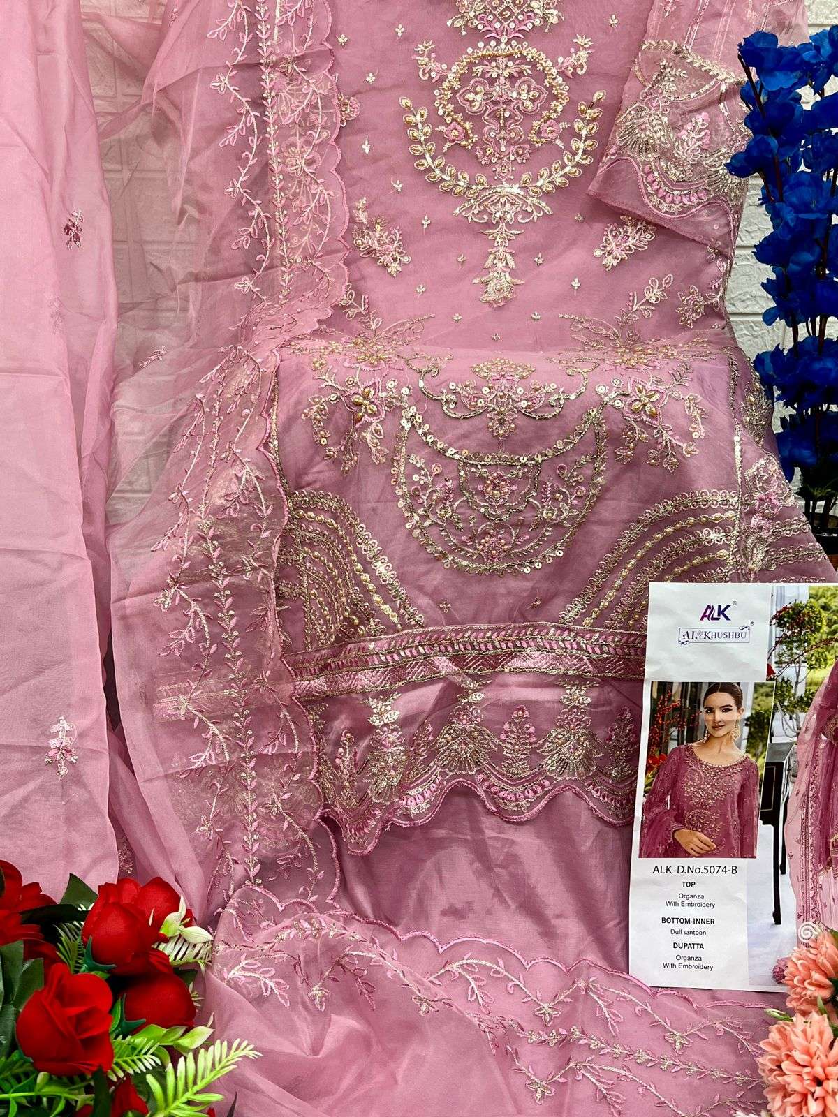 AL KHUSHBU ALEXA VOL 1 PAKISTANI ORGANZA SUIT