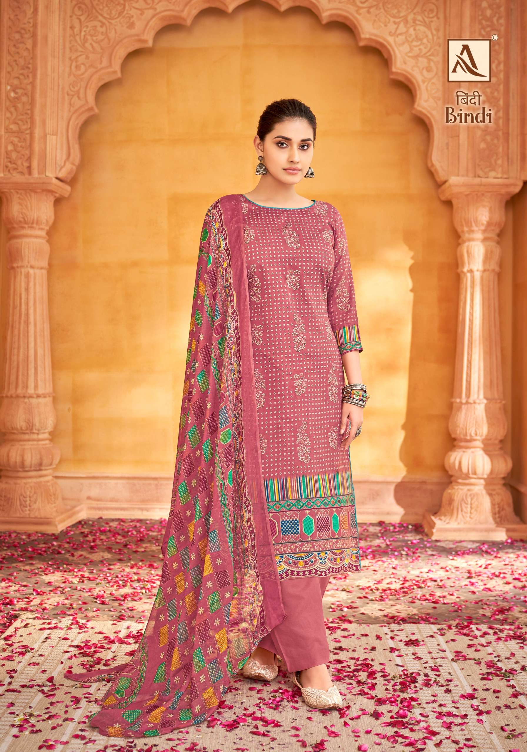 ALOK SUITS BINDI JAM COTTON FANCY WORK SUIT