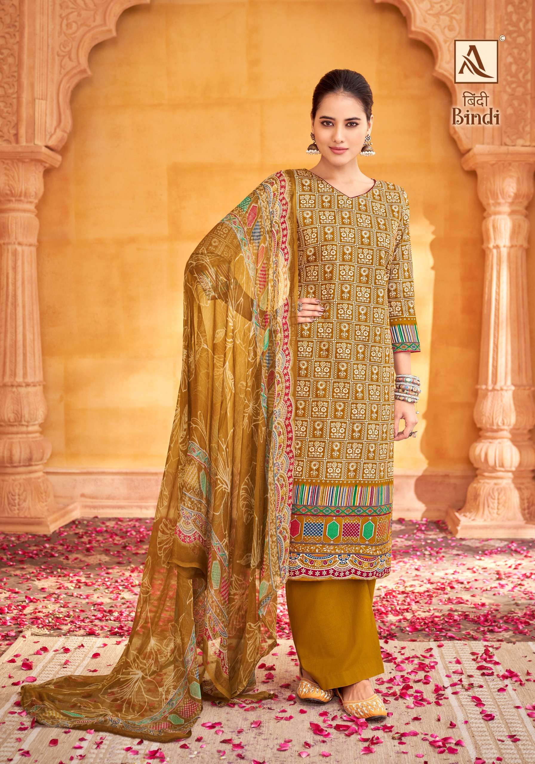 ALOK SUITS BINDI JAM COTTON FANCY WORK SUIT