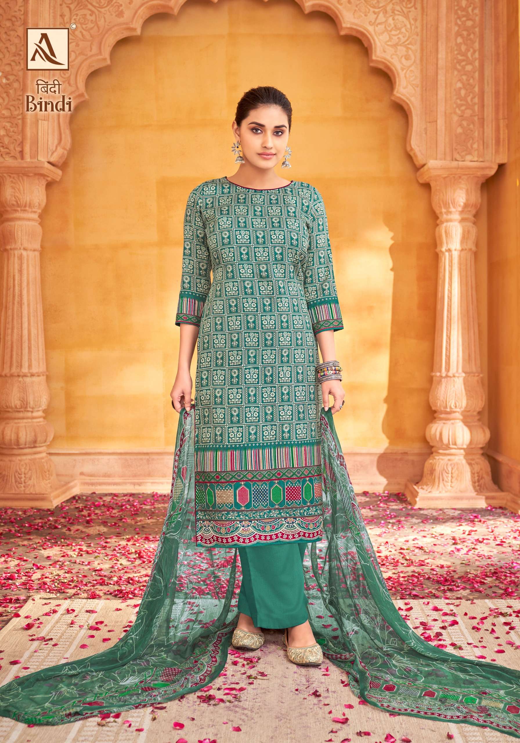ALOK SUITS BINDI JAM COTTON FANCY WORK SUIT