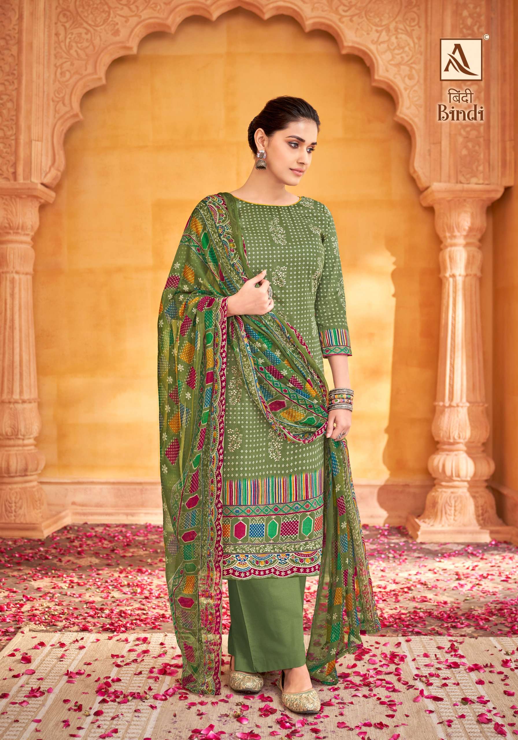 ALOK SUITS BINDI JAM COTTON FANCY WORK SUIT