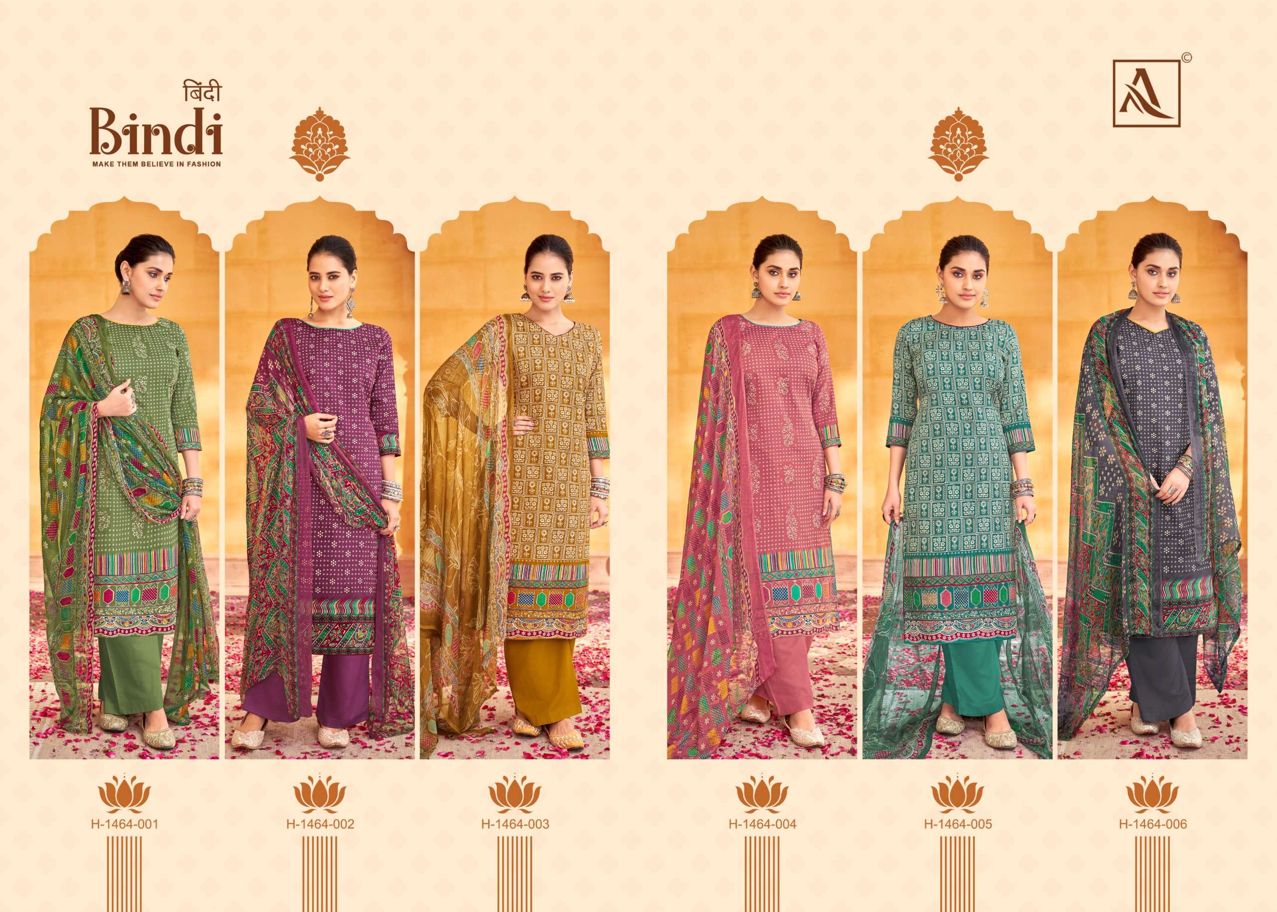 ALOK SUITS BINDI JAM COTTON FANCY WORK SUIT