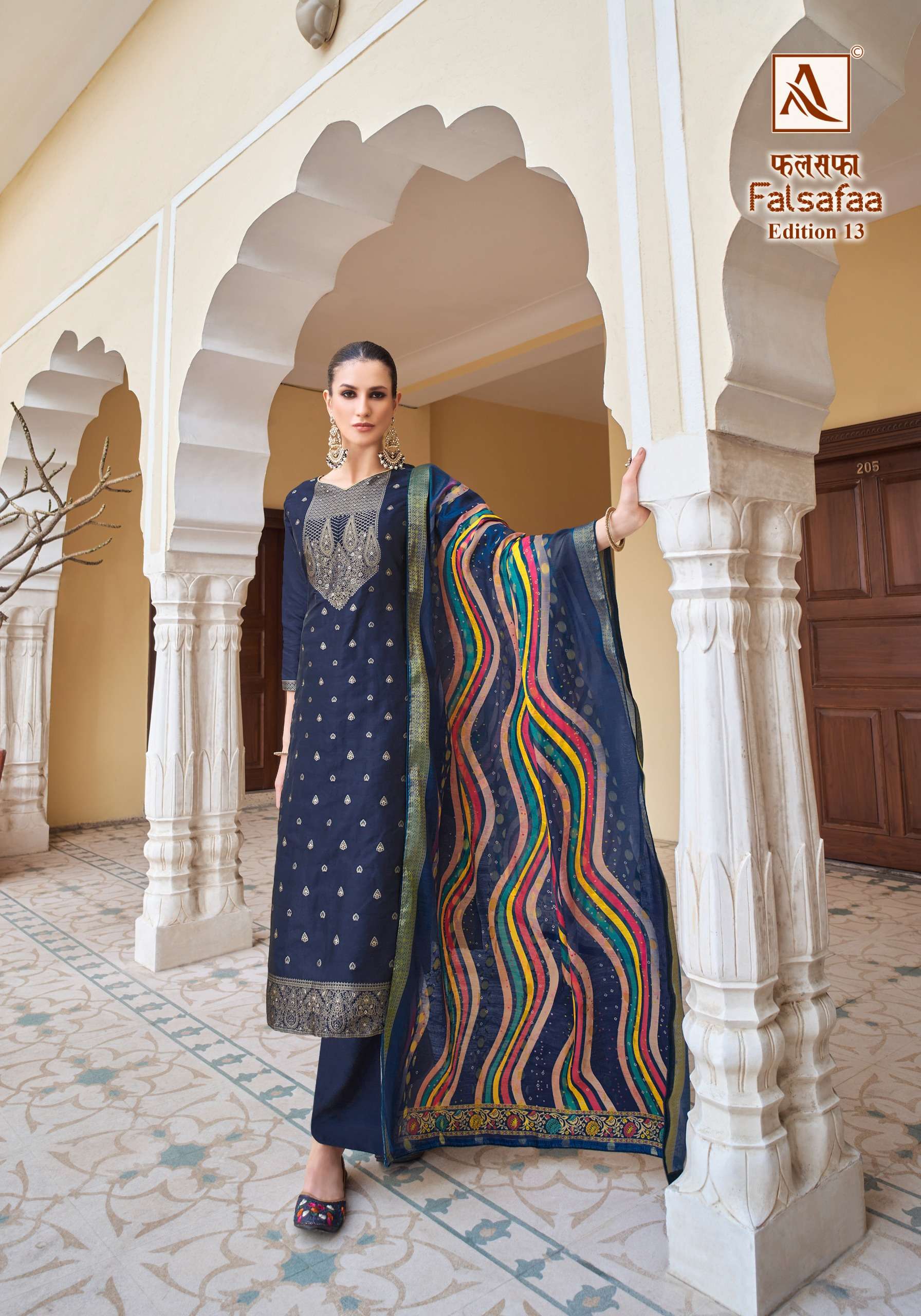 ALOK SUITS FALSAFAA EDITION VOL 13 DOLA JACQUARD SUIT