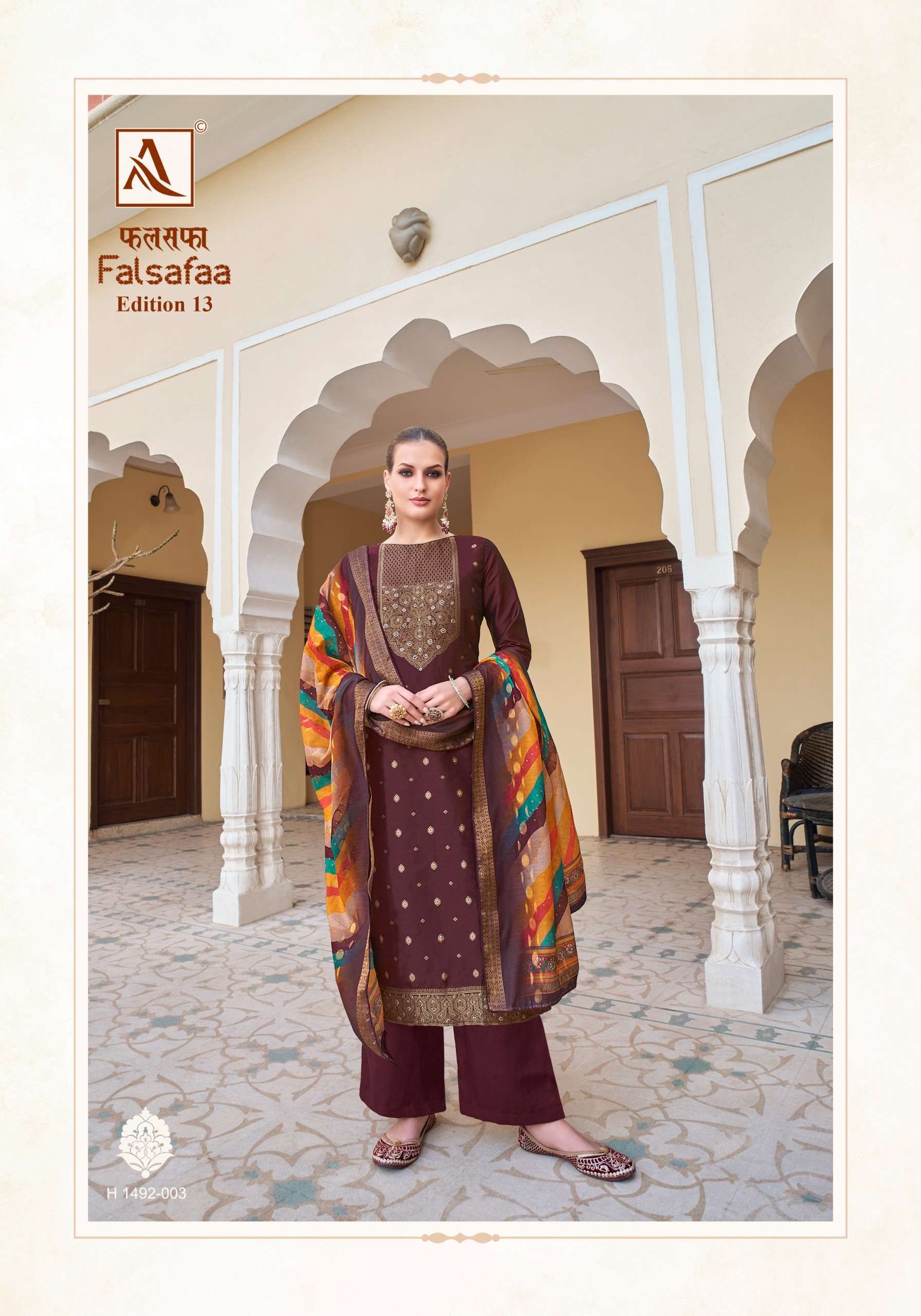 ALOK SUITS FALSAFAA EDITION VOL 13 DOLA JACQUARD SUIT