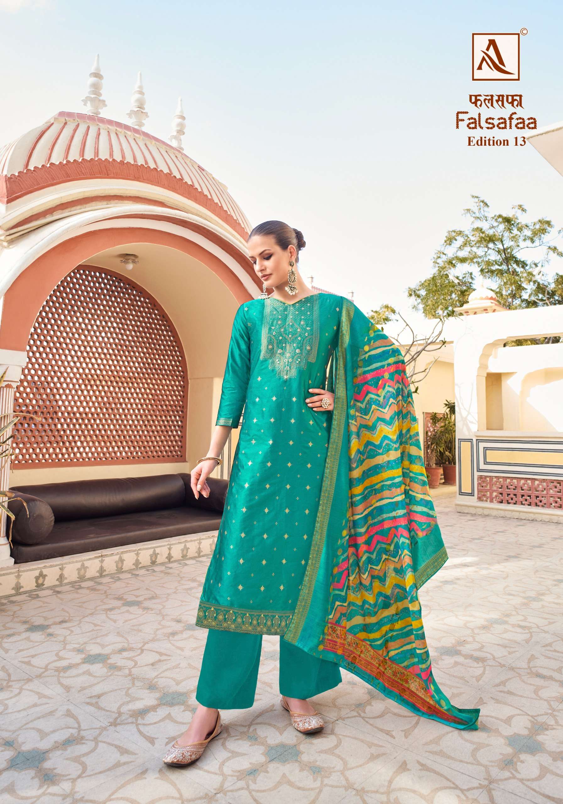 ALOK SUITS FALSAFAA EDITION VOL 13 DOLA JACQUARD SUIT