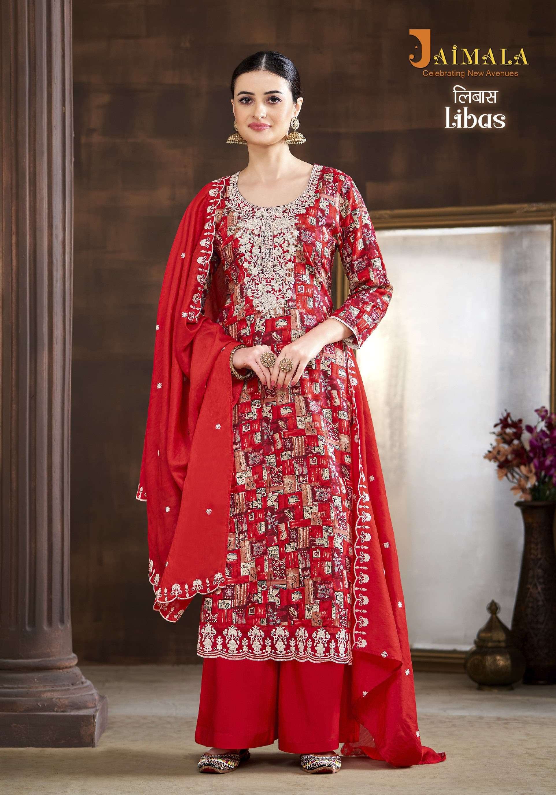 ALOK SUITS JAIMALA LIBAS VISCOSE SALWAR SUIT
