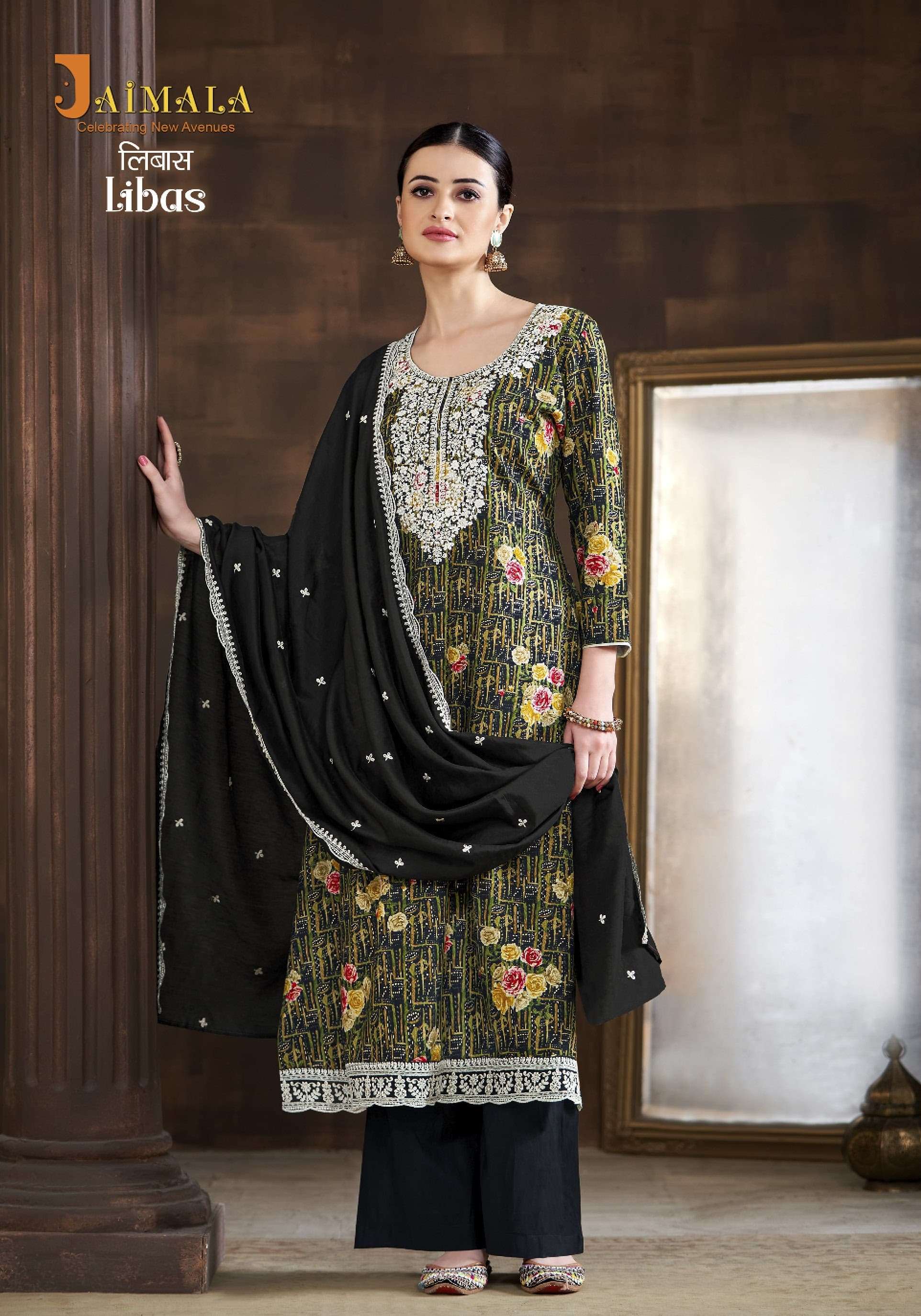ALOK SUITS JAIMALA LIBAS VISCOSE SALWAR SUIT
