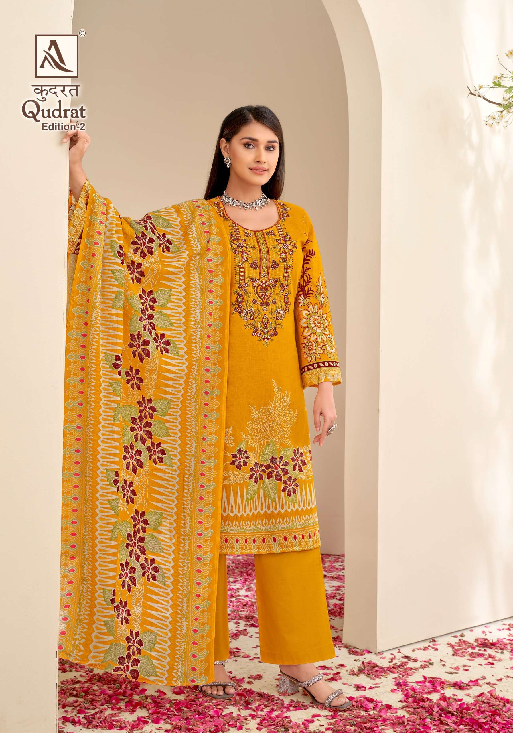 ALOK SUITS  QUDRAT EDITION VOL 2 COTTON FANCY WORK SUIT
