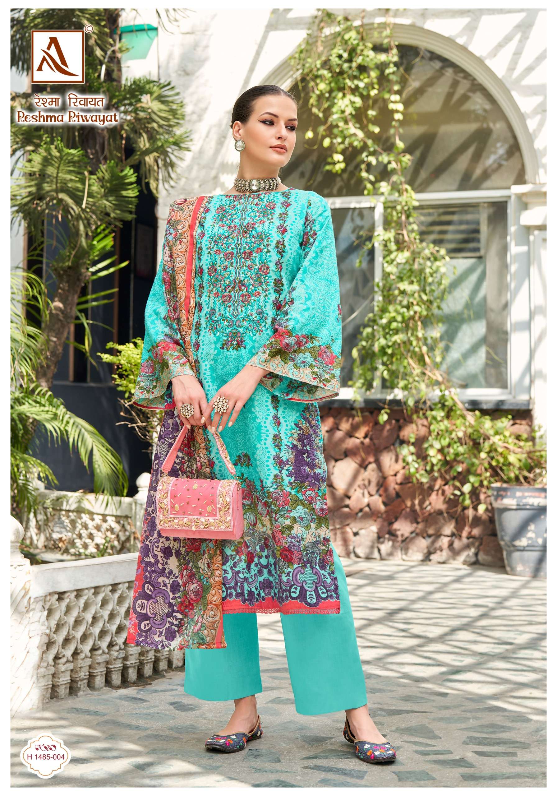 ALOK SUITS RESHMA RIWAYAT COTTON FANCY EMBROIDERY SUIT