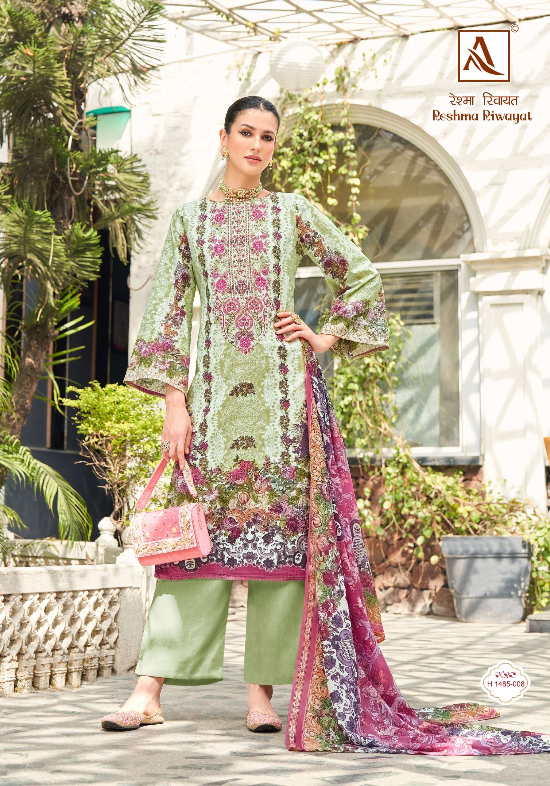 ALOK SUITS RESHMA RIWAYAT COTTON FANCY EMBROIDERY SUIT
