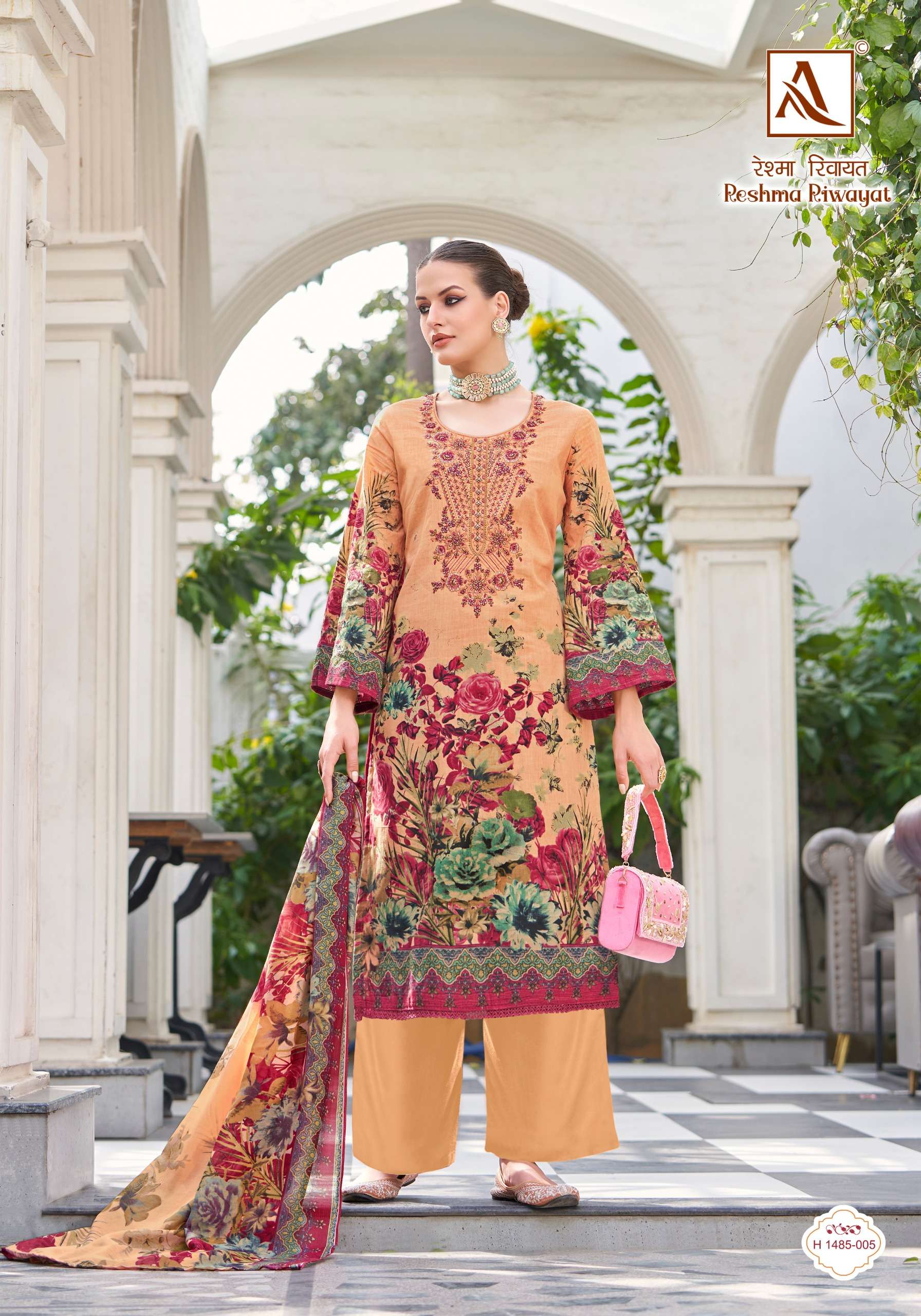 ALOK SUITS RESHMA RIWAYAT COTTON FANCY EMBROIDERY SUIT