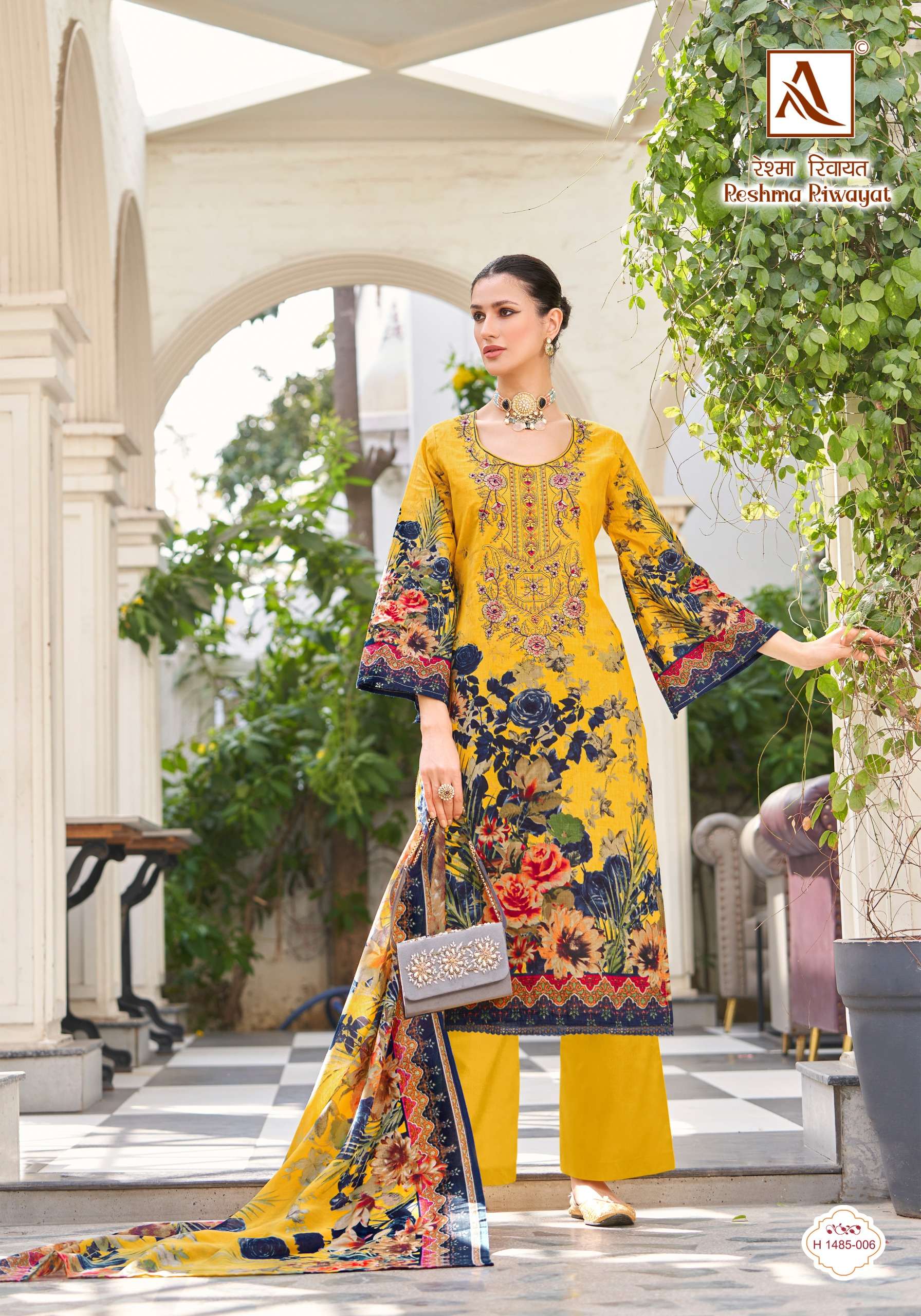 ALOK SUITS RESHMA RIWAYAT COTTON FANCY EMBROIDERY SUIT