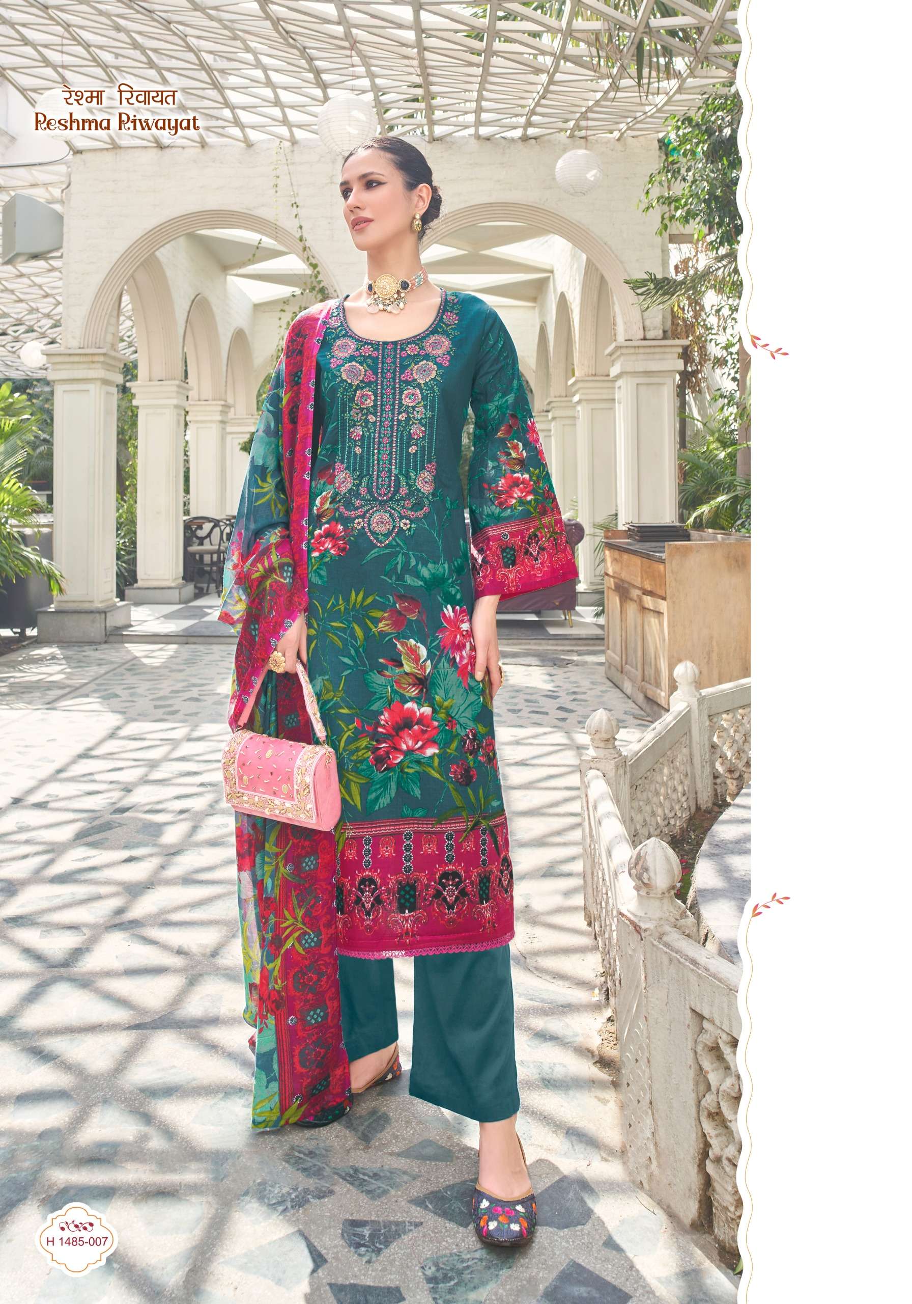ALOK SUITS RESHMA RIWAYAT COTTON FANCY EMBROIDERY SUIT