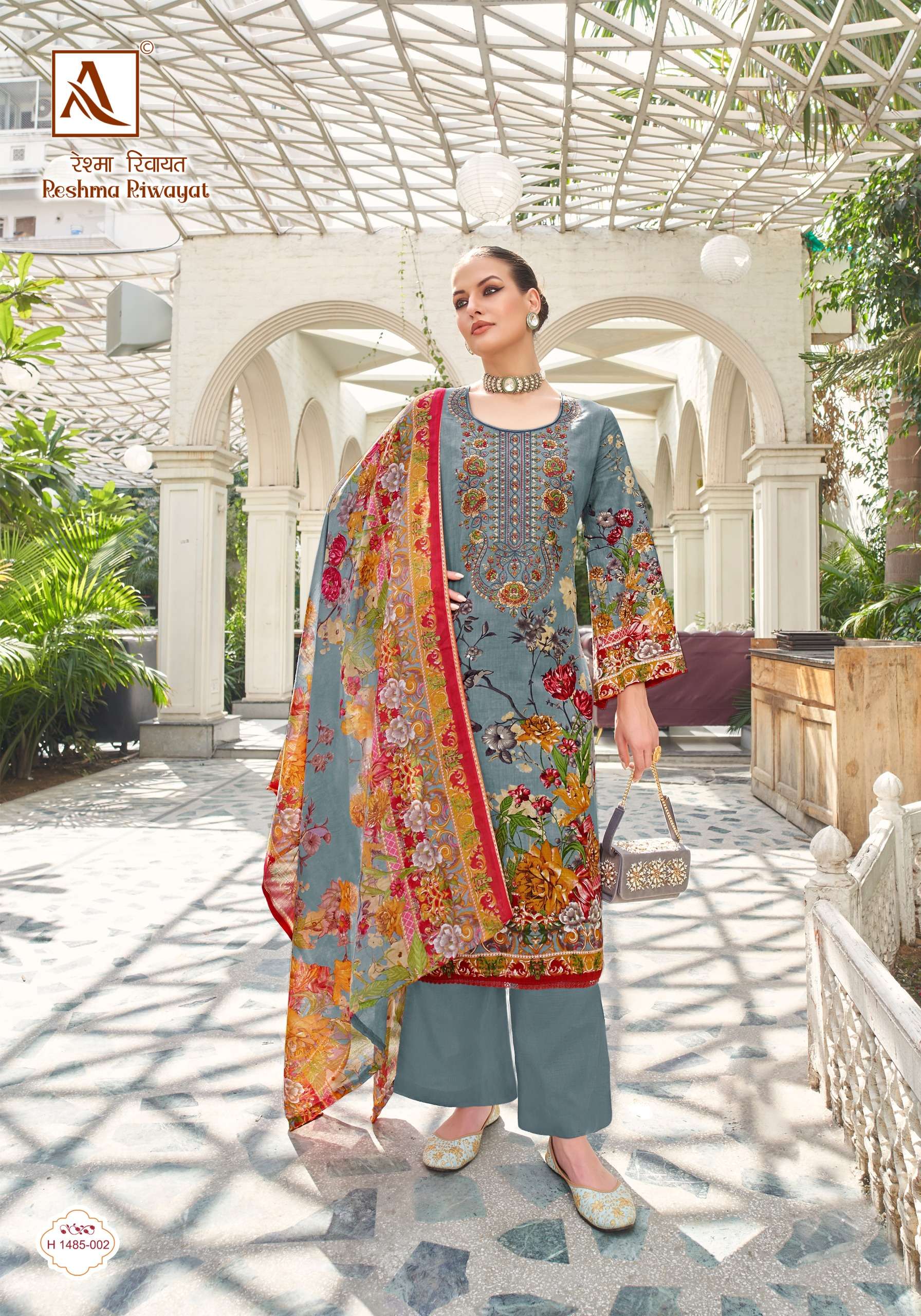 ALOK SUITS RESHMA RIWAYAT COTTON FANCY EMBROIDERY SUIT