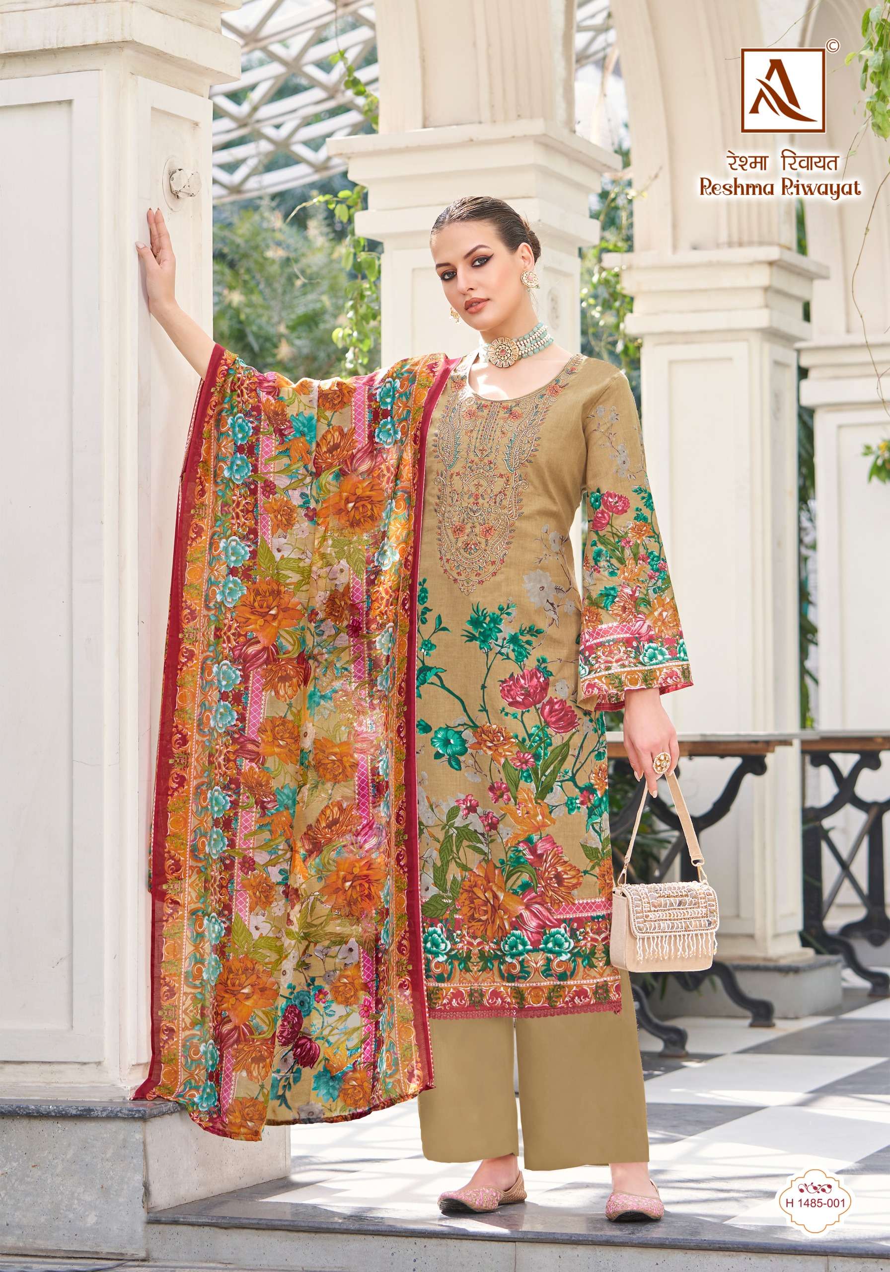 ALOK SUITS RESHMA RIWAYAT COTTON FANCY EMBROIDERY SUIT
