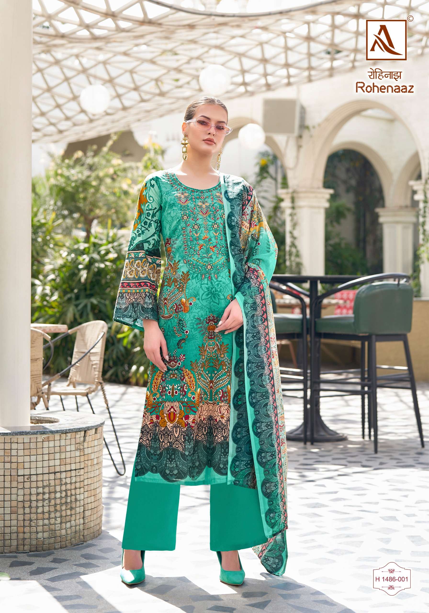 ALOK SUITS ROHENAAZ COTTON PAKISTANI STYLE PRINT SUIT