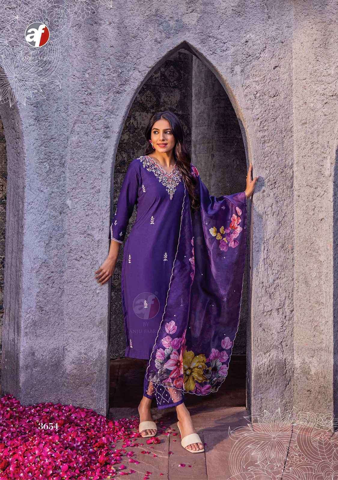 ANJU FABRICS MAYRA VOL 4 FANCY DESIGNER PARTY WEAR SUIT