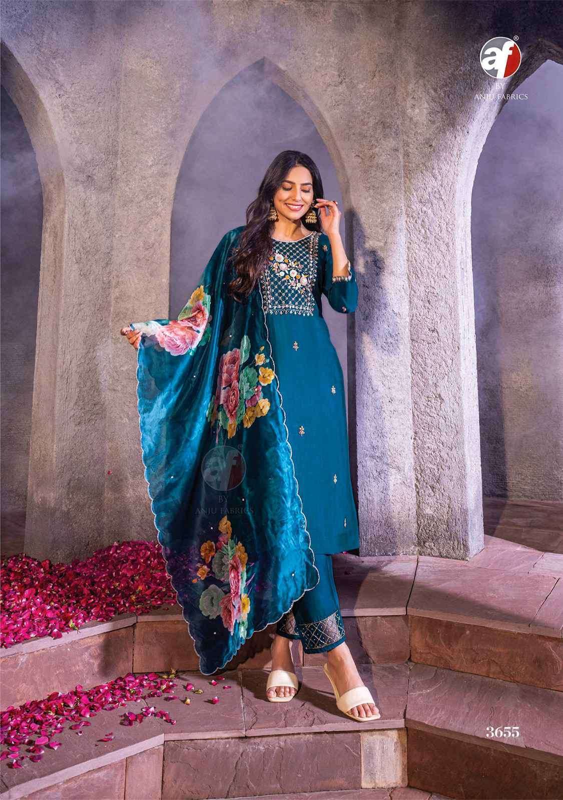 ANJU FABRICS MAYRA VOL 4 FANCY DESIGNER PARTY WEAR SUIT