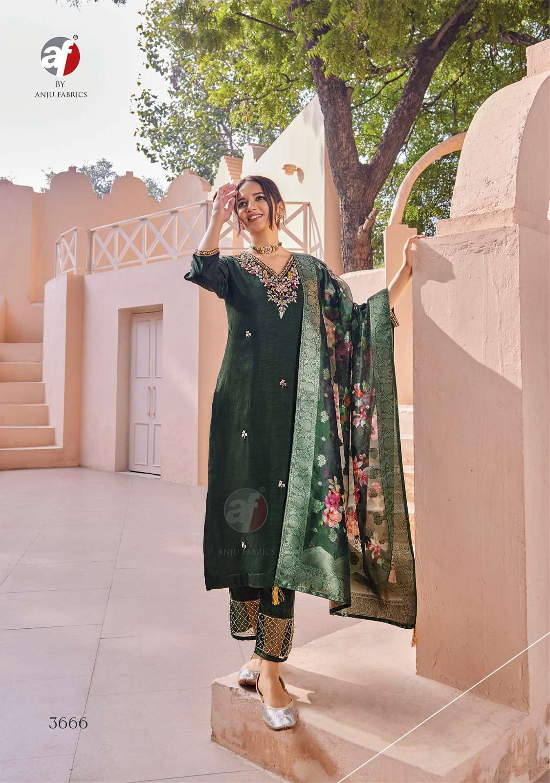 ANJU FABRICS SHEHNAI VOL 7 FANCY DESIGNER PARTY WEAR SUIT