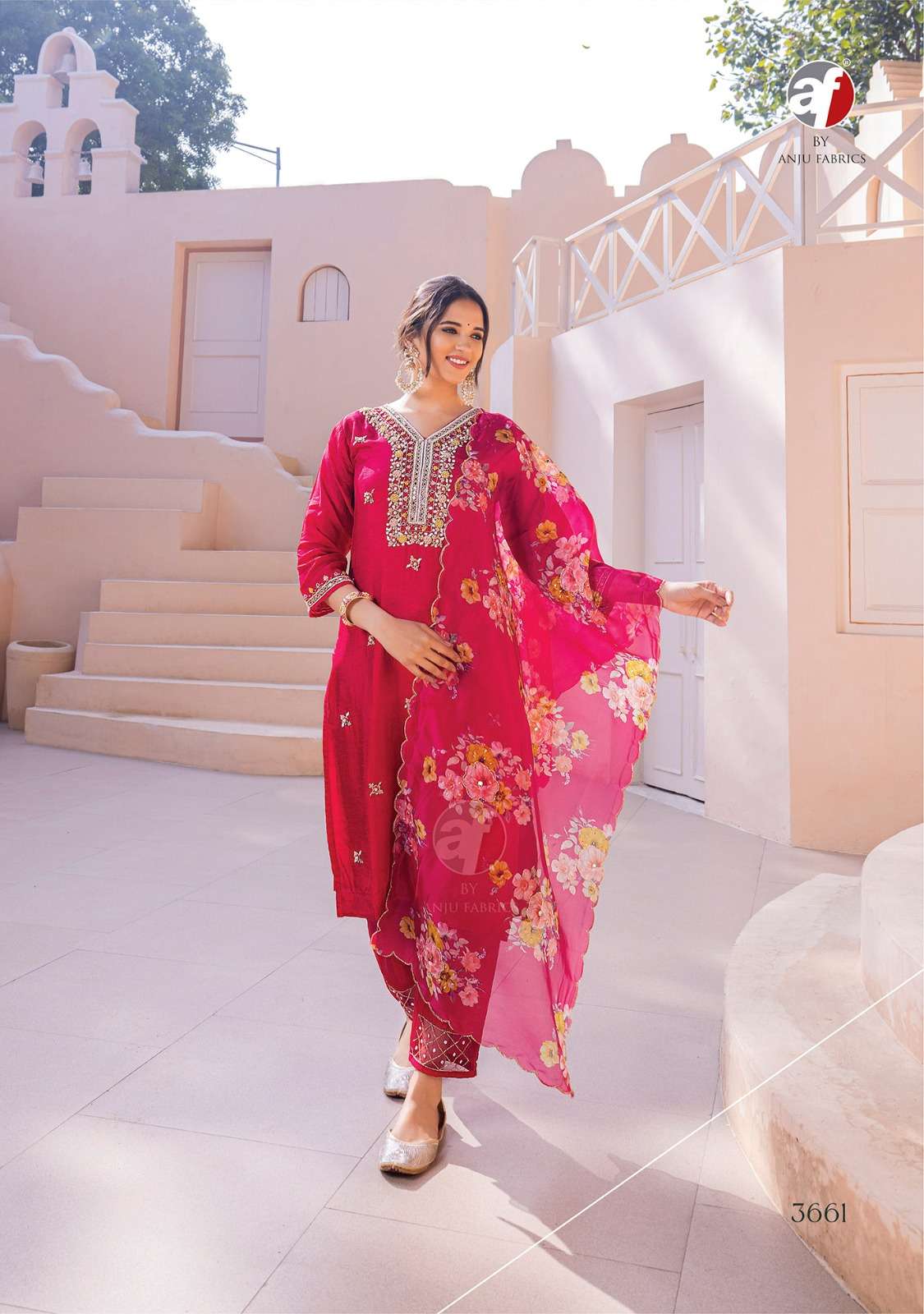 ANJU FABRICS SHEHNAI VOL 7 FANCY DESIGNER PARTY WEAR SUIT