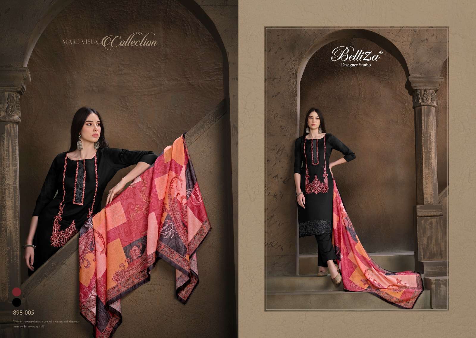 BELLIZA DESIGNER STUDIO JASHN E ISHQ VOL 4 JAM COTTON SUIT