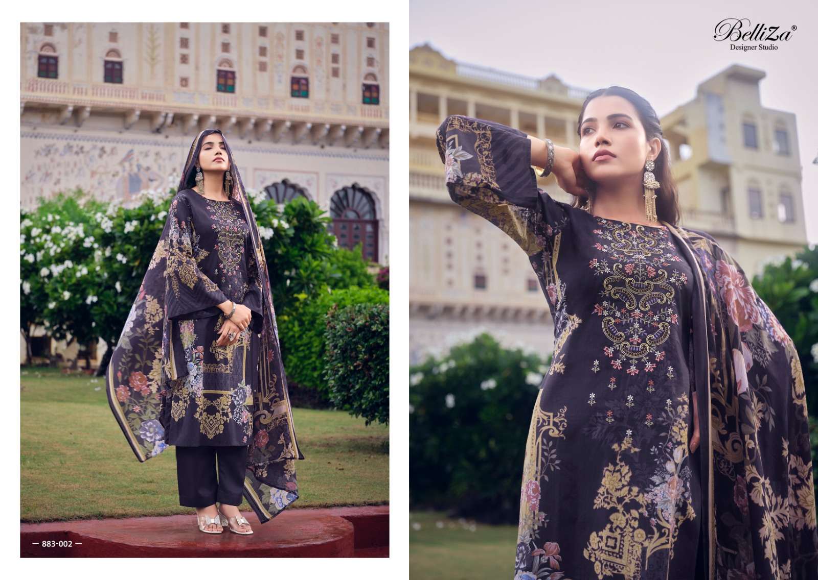 BELLIZA DESIGNER STUDIO NAIRA VOL 37 COTTON DIGITAL PRINT SUIT