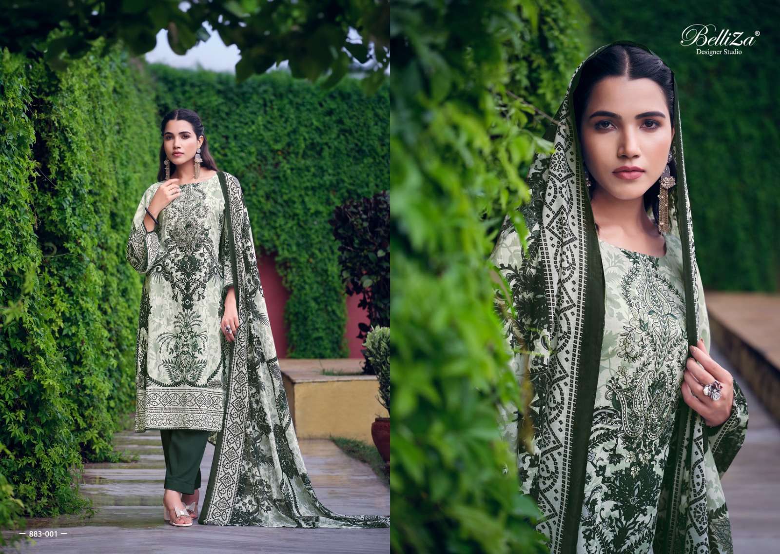 BELLIZA DESIGNER STUDIO NAIRA VOL 37 COTTON DIGITAL PRINT SUIT