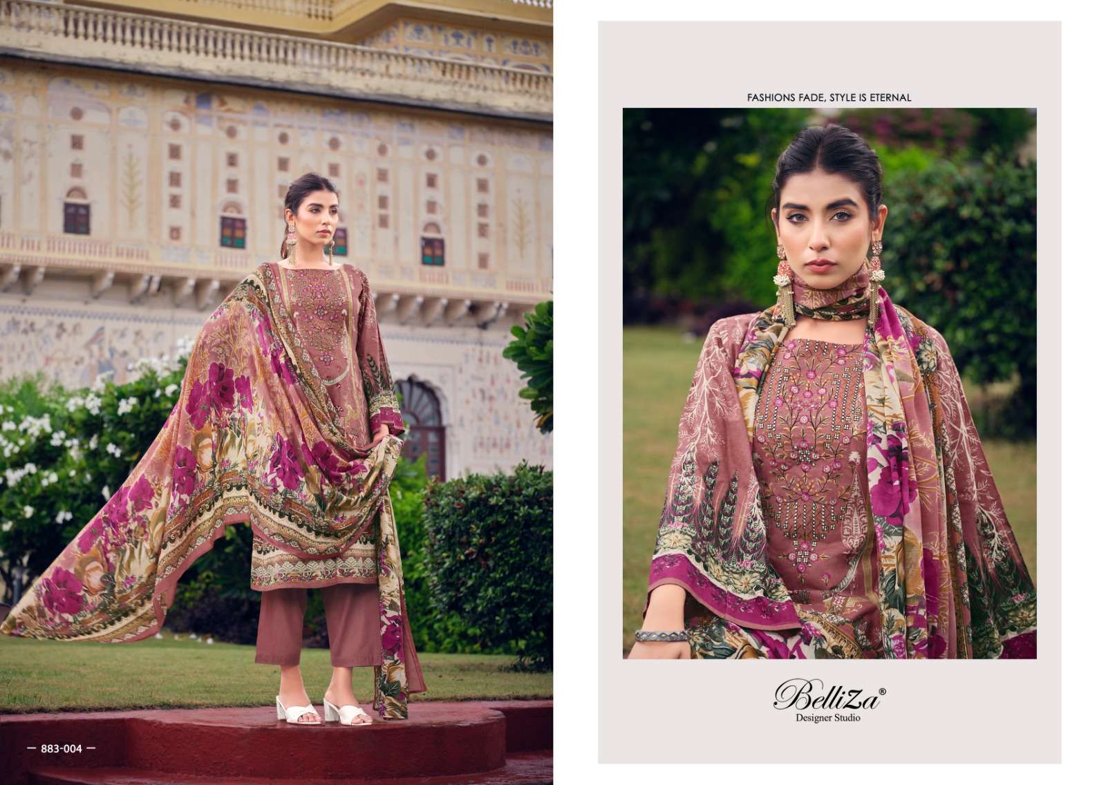 BELLIZA DESIGNER STUDIO NAIRA VOL 37 COTTON DIGITAL PRINT SUIT
