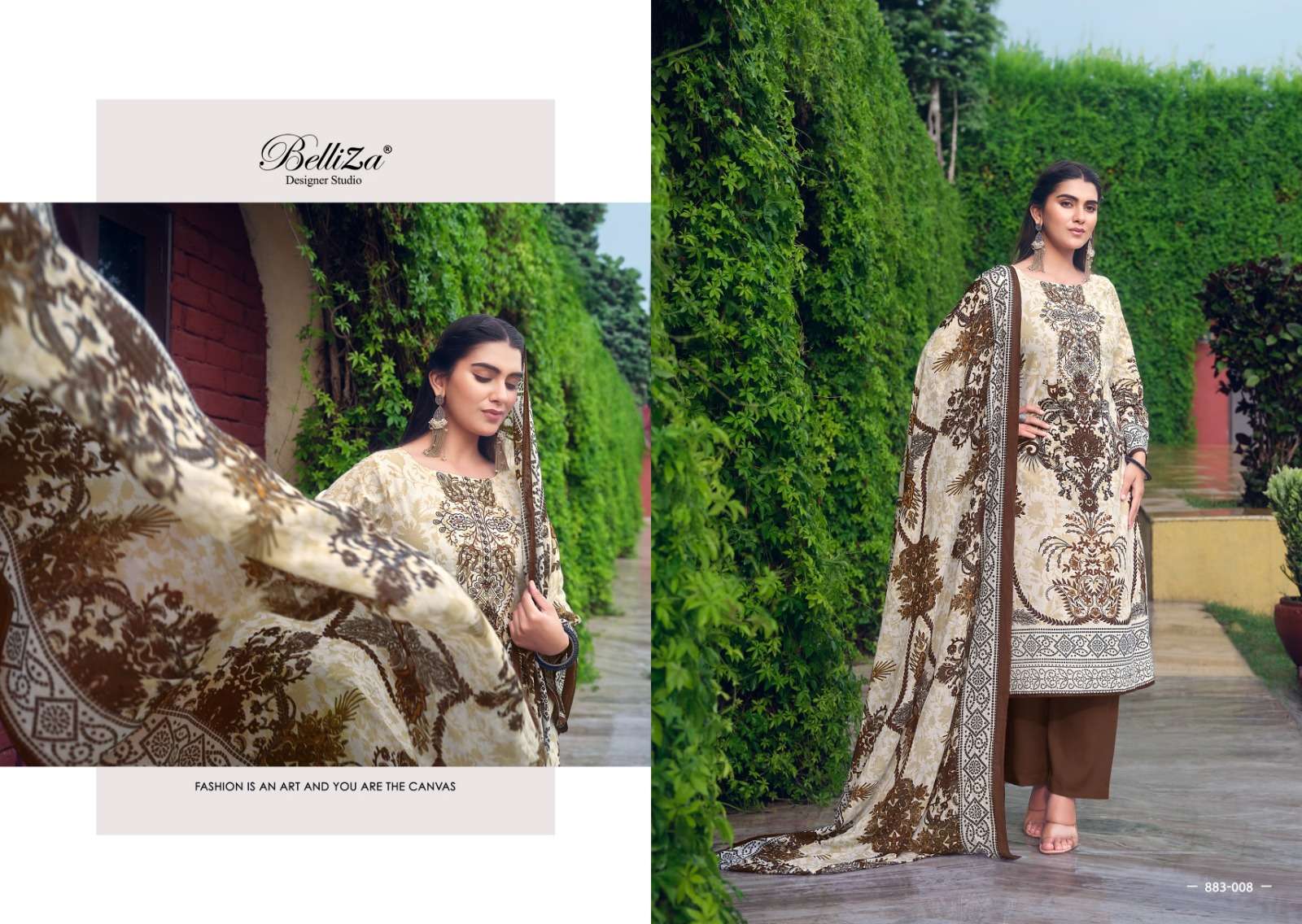 BELLIZA DESIGNER STUDIO NAIRA VOL 37 COTTON DIGITAL PRINT SUIT