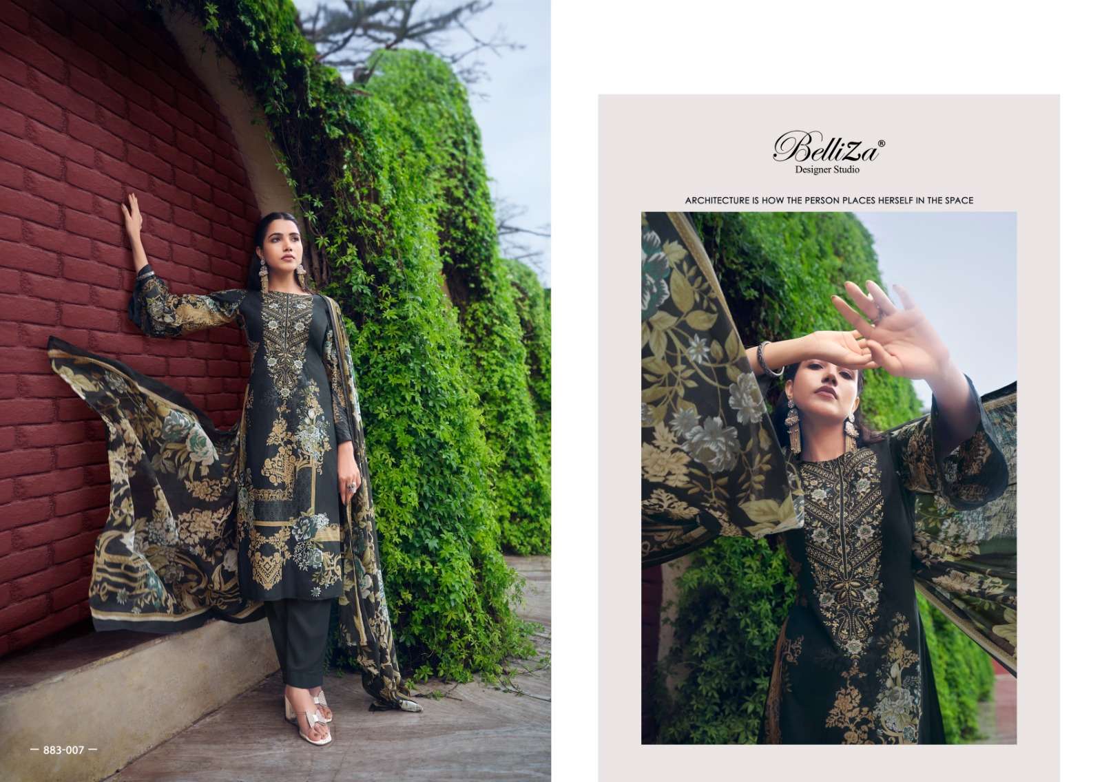 BELLIZA DESIGNER STUDIO NAIRA VOL 37 COTTON DIGITAL PRINT SUIT