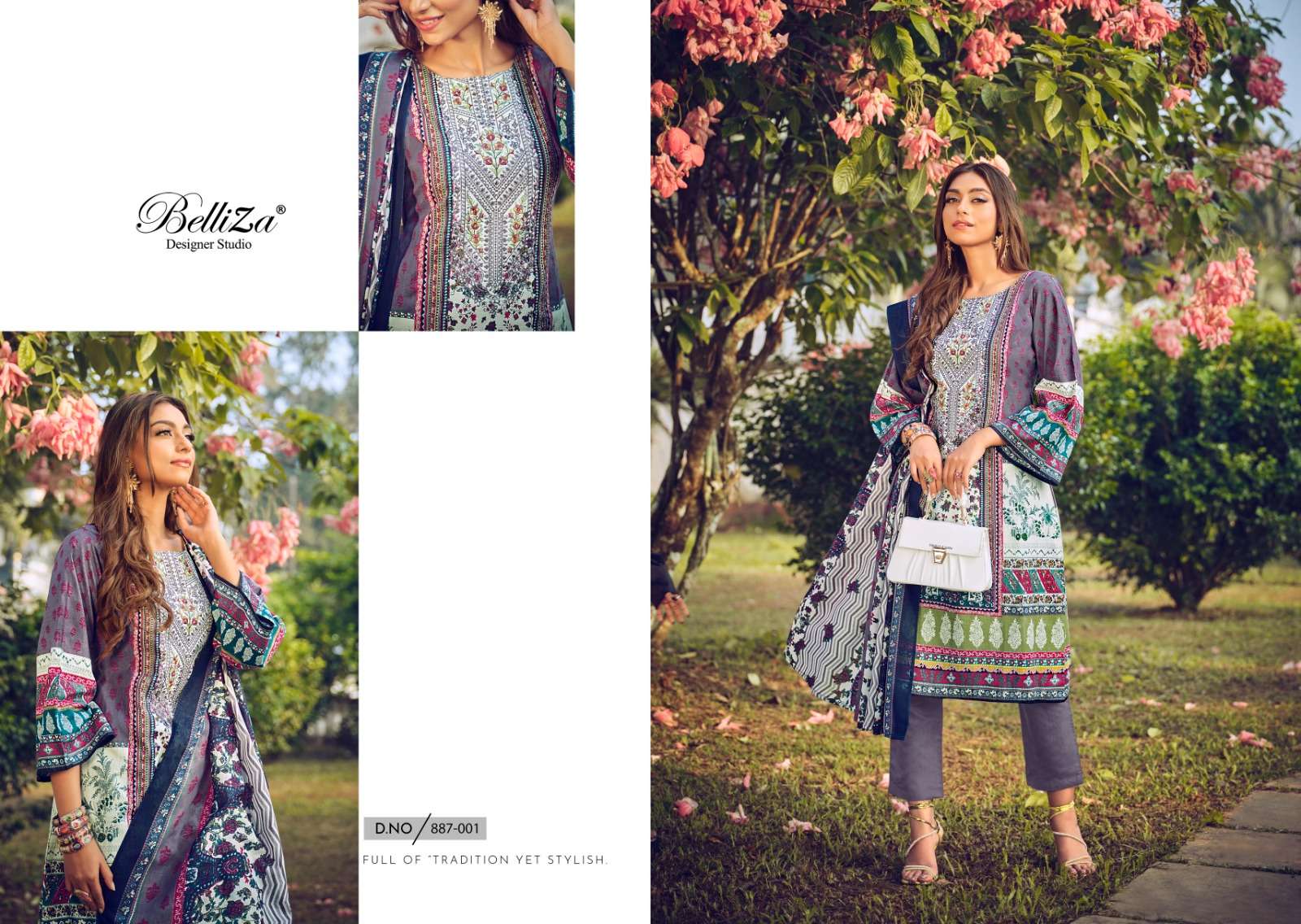 BELLIZA DESIGNER STUDIO NAIRA VOL 38 COTTON FANCY WORK SUIT