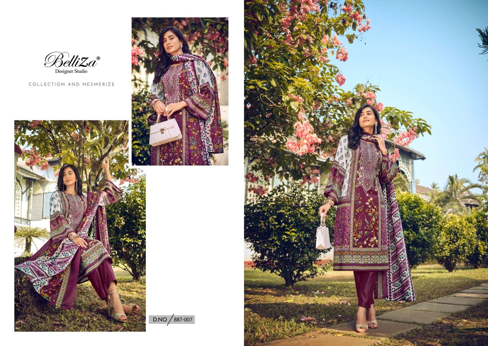 BELLIZA DESIGNER STUDIO NAIRA VOL 38 COTTON FANCY WORK SUIT