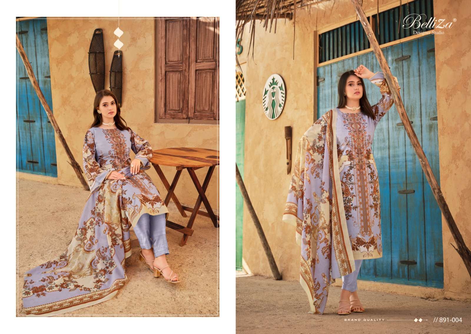 BELLIZA DESIGNER STUDIO NAIRA VOL 39 COTTON SALWAR SUIT