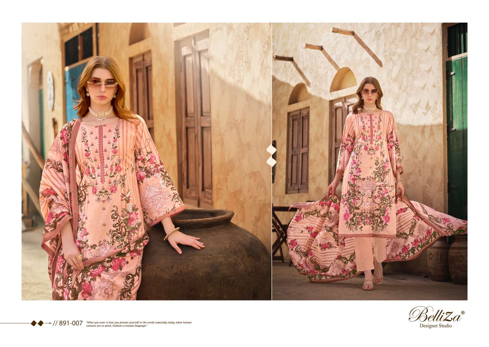 BELLIZA DESIGNER STUDIO NAIRA VOL 39 COTTON SALWAR SUIT