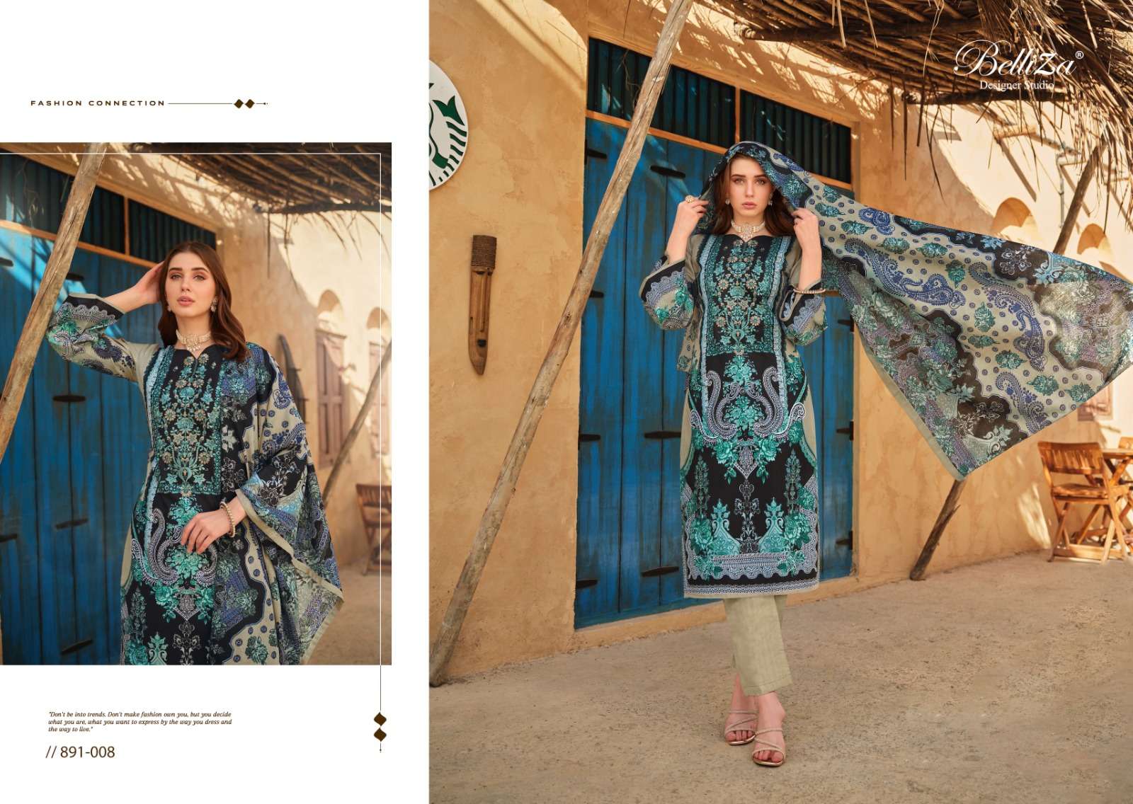 BELLIZA DESIGNER STUDIO NAIRA VOL 39 COTTON SALWAR SUIT