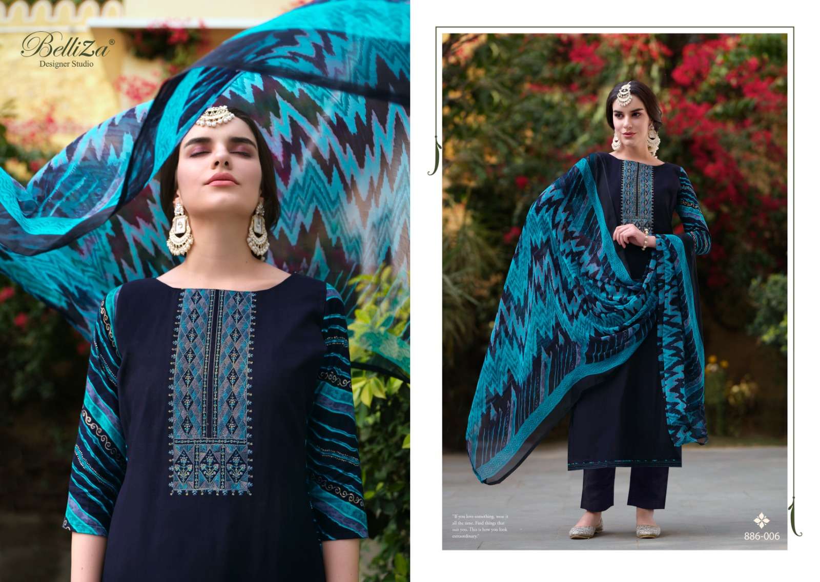 BELLIZA DESIGNER STUDIO VAANI VISCOSE SALWAR SUIT