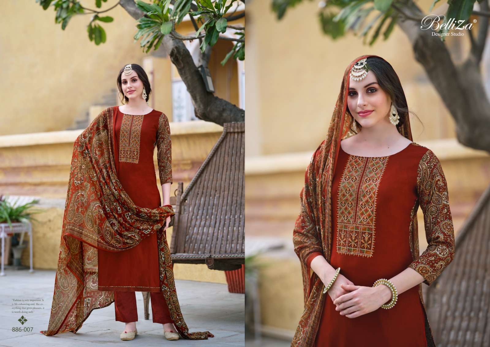 BELLIZA DESIGNER STUDIO VAANI VISCOSE SALWAR SUIT