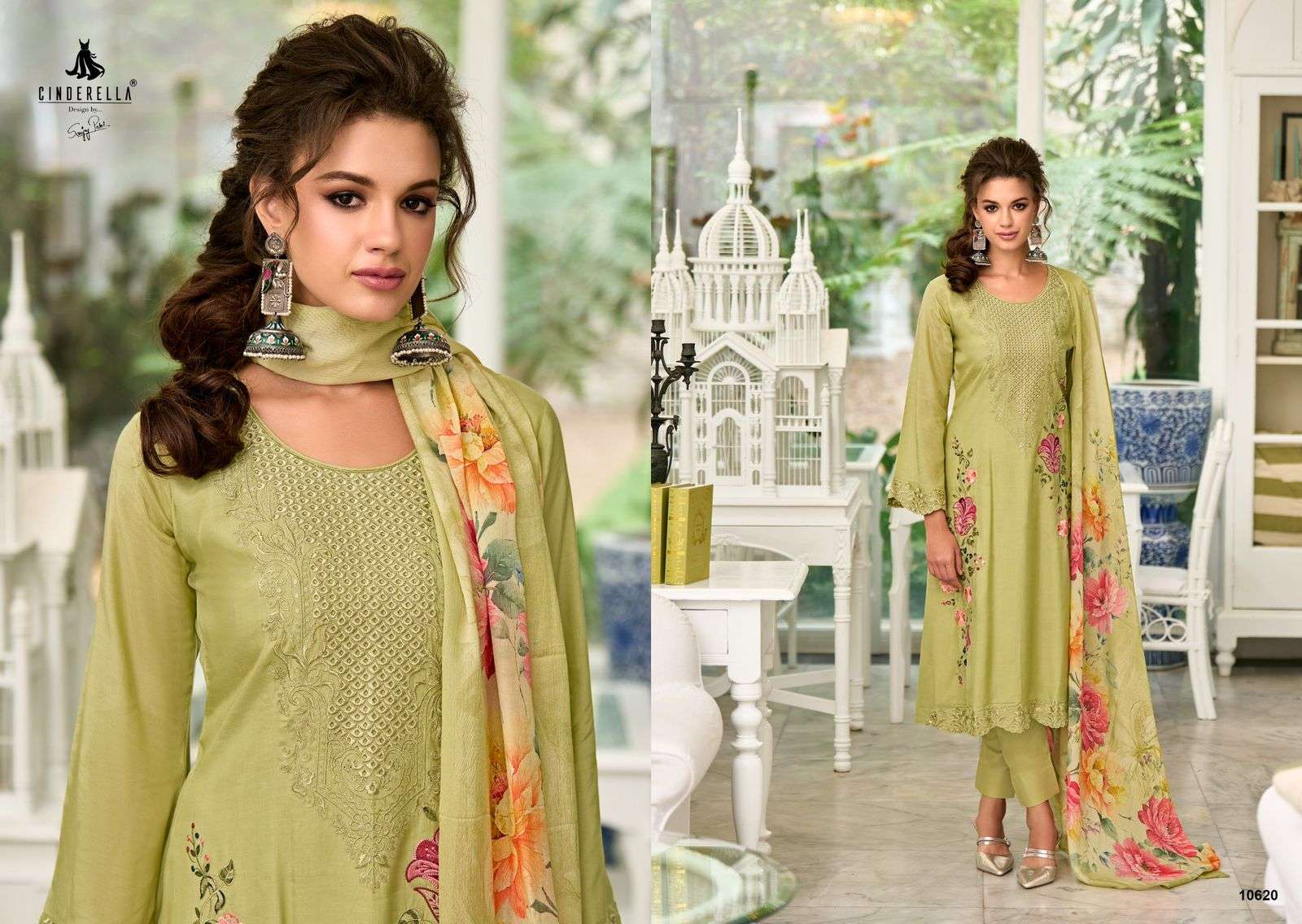  CINDERELLA EVANORA MUSLIN BEAUTIFUL DESIGNER SUIT