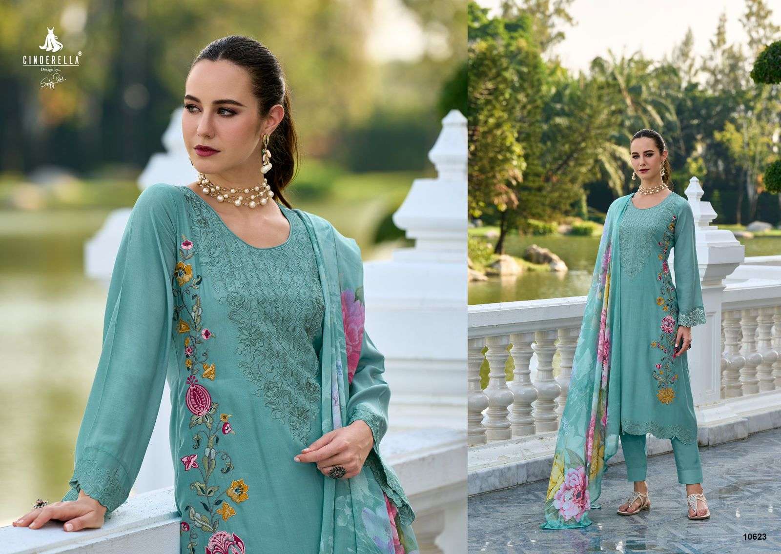  CINDERELLA EVANORA MUSLIN BEAUTIFUL DESIGNER SUIT