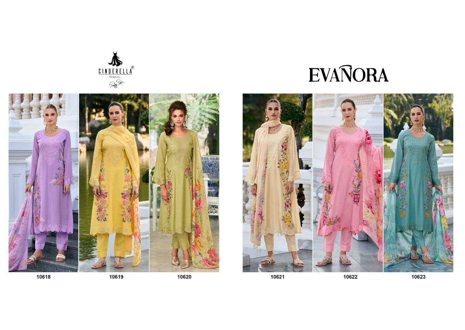  CINDERELLA EVANORA MUSLIN BEAUTIFUL DESIGNER SUIT