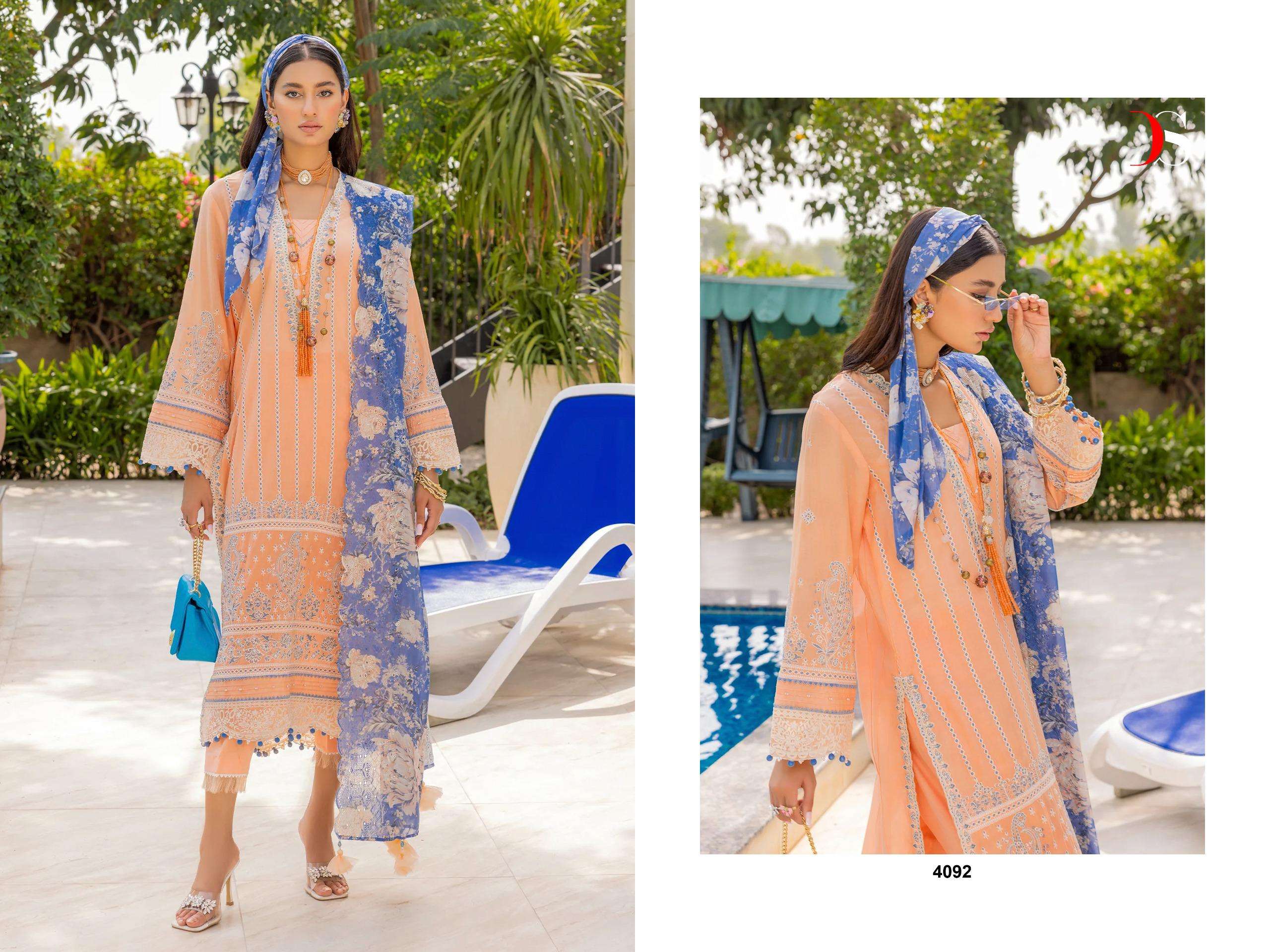 DEEPSY SUITS ADANS LIBAS INLAYS 24 COTTON DESIGNER SUIT