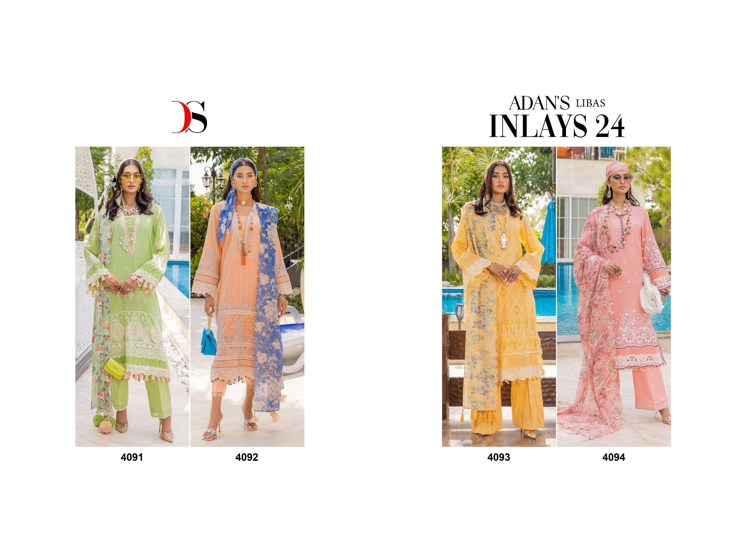 DEEPSY SUITS ADANS LIBAS INLAYS 24 COTTON DESIGNER SUIT