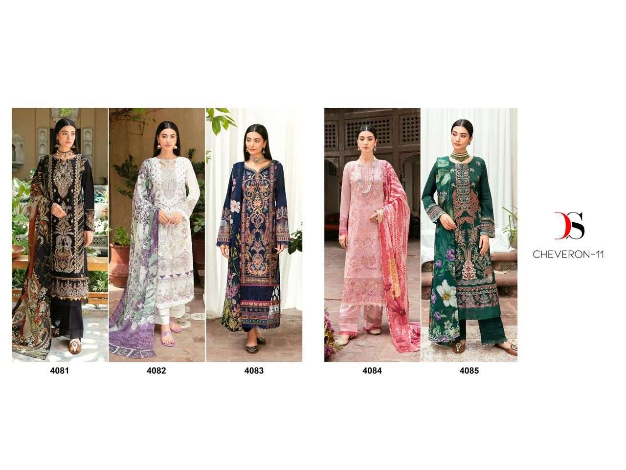 DEEPSY SUITS CHEVERON VOL 11 COTTON DESIGNER SUIT